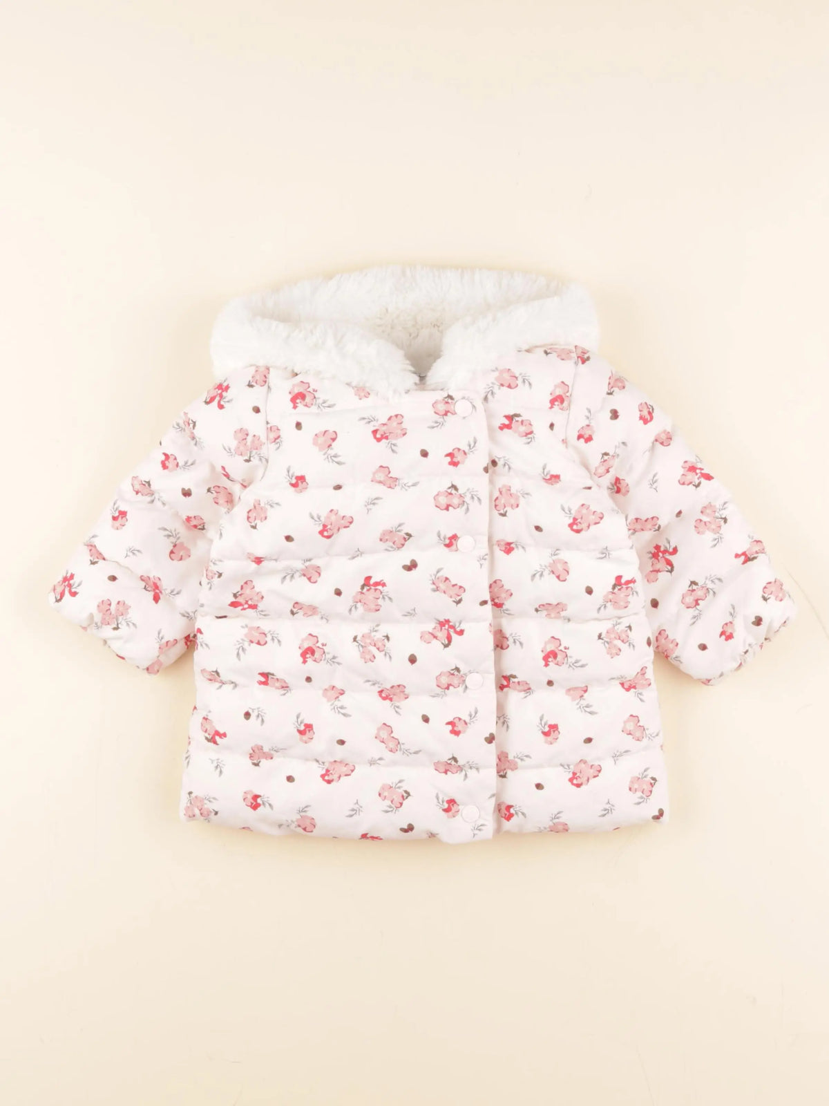 Petit Bateau - doudoune multicolore - 12 mois