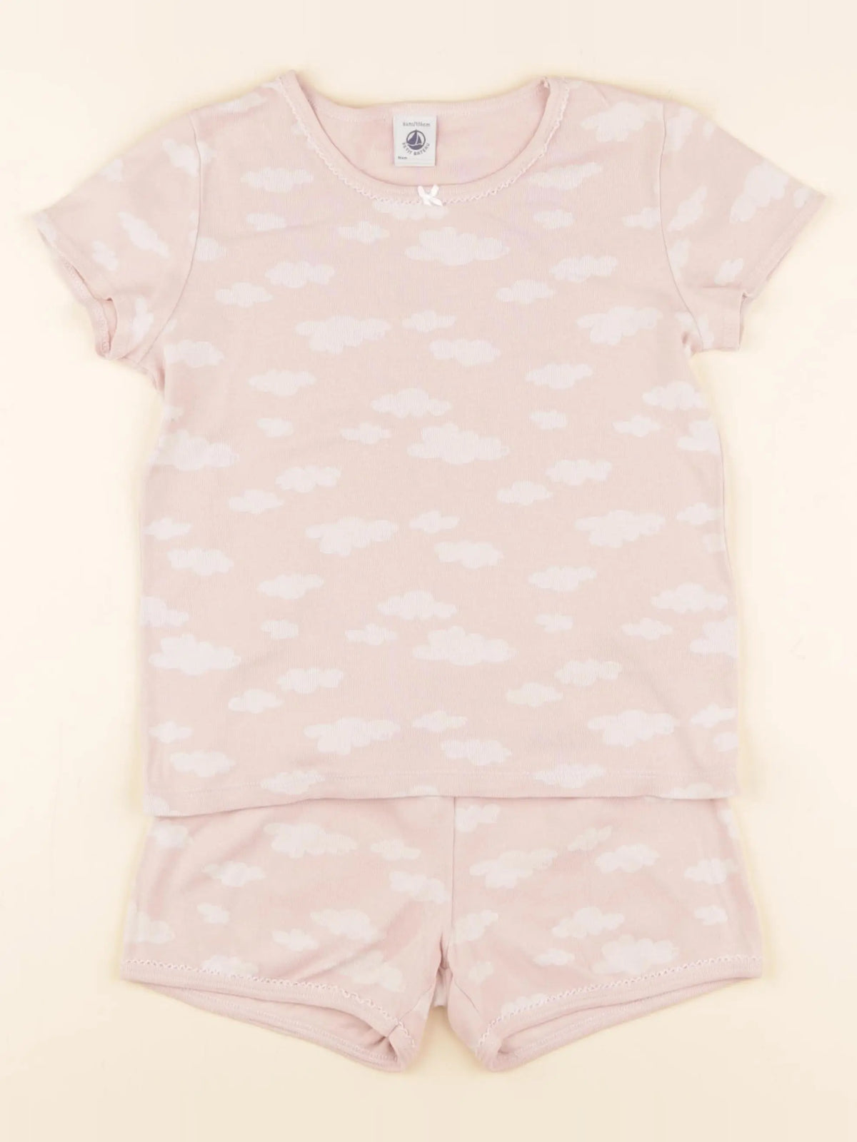 Petit Bateau - pyjama coton rose - 6 mois