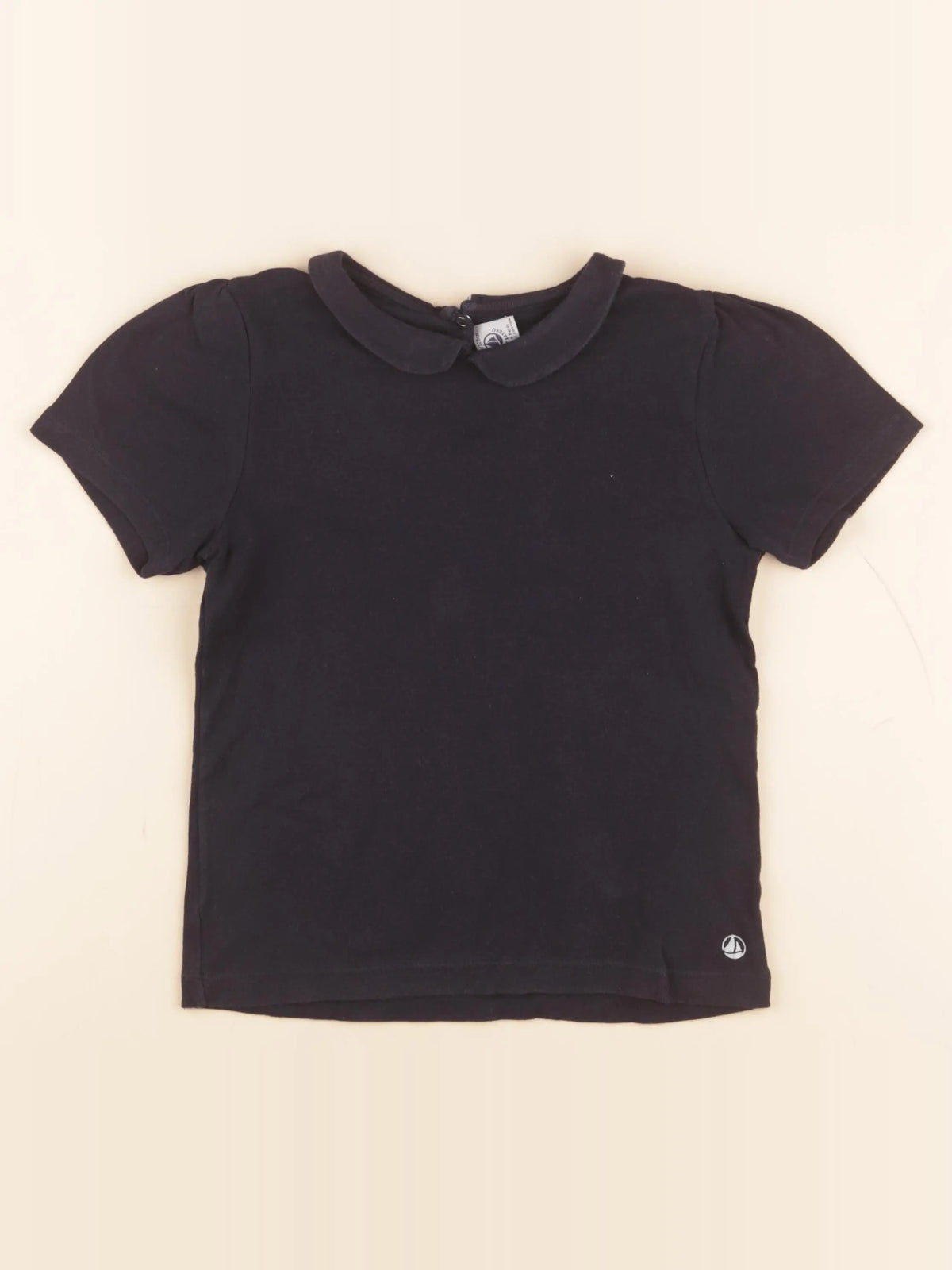 Petit Bateau - tee-shirt bleu - 8 ans