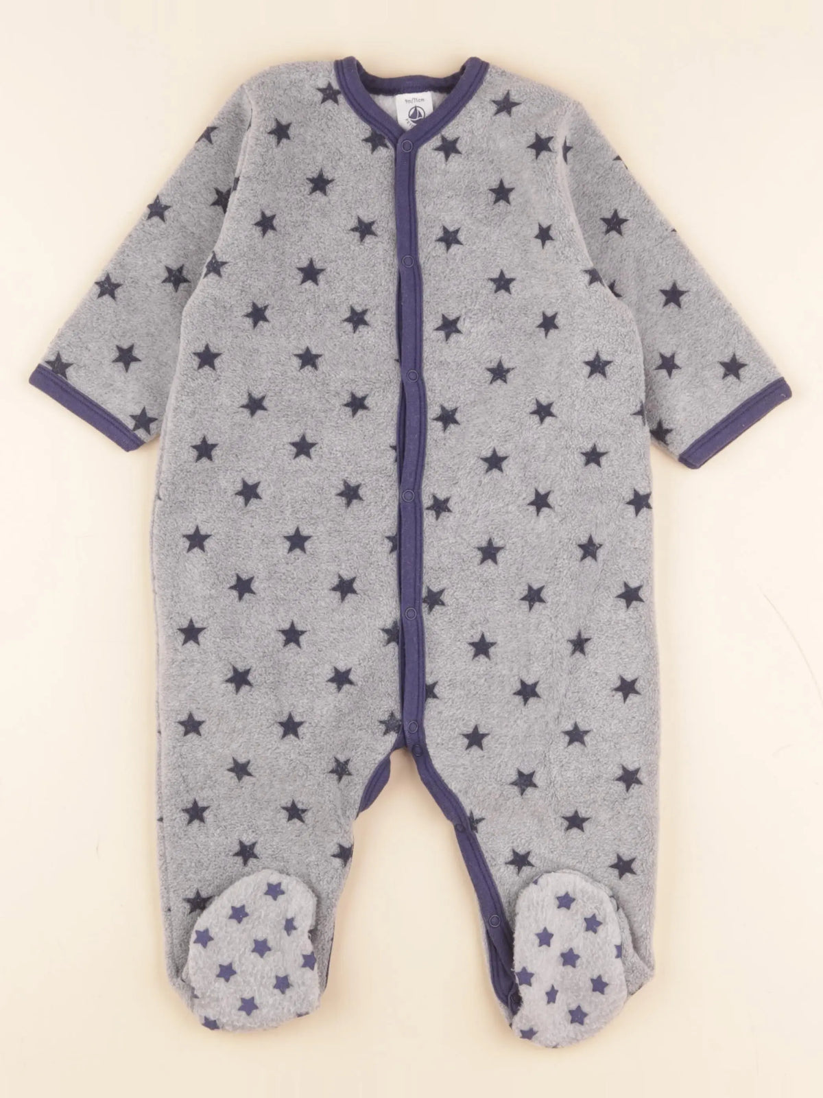 Petit Bateau - pyjama gris - 9 mois