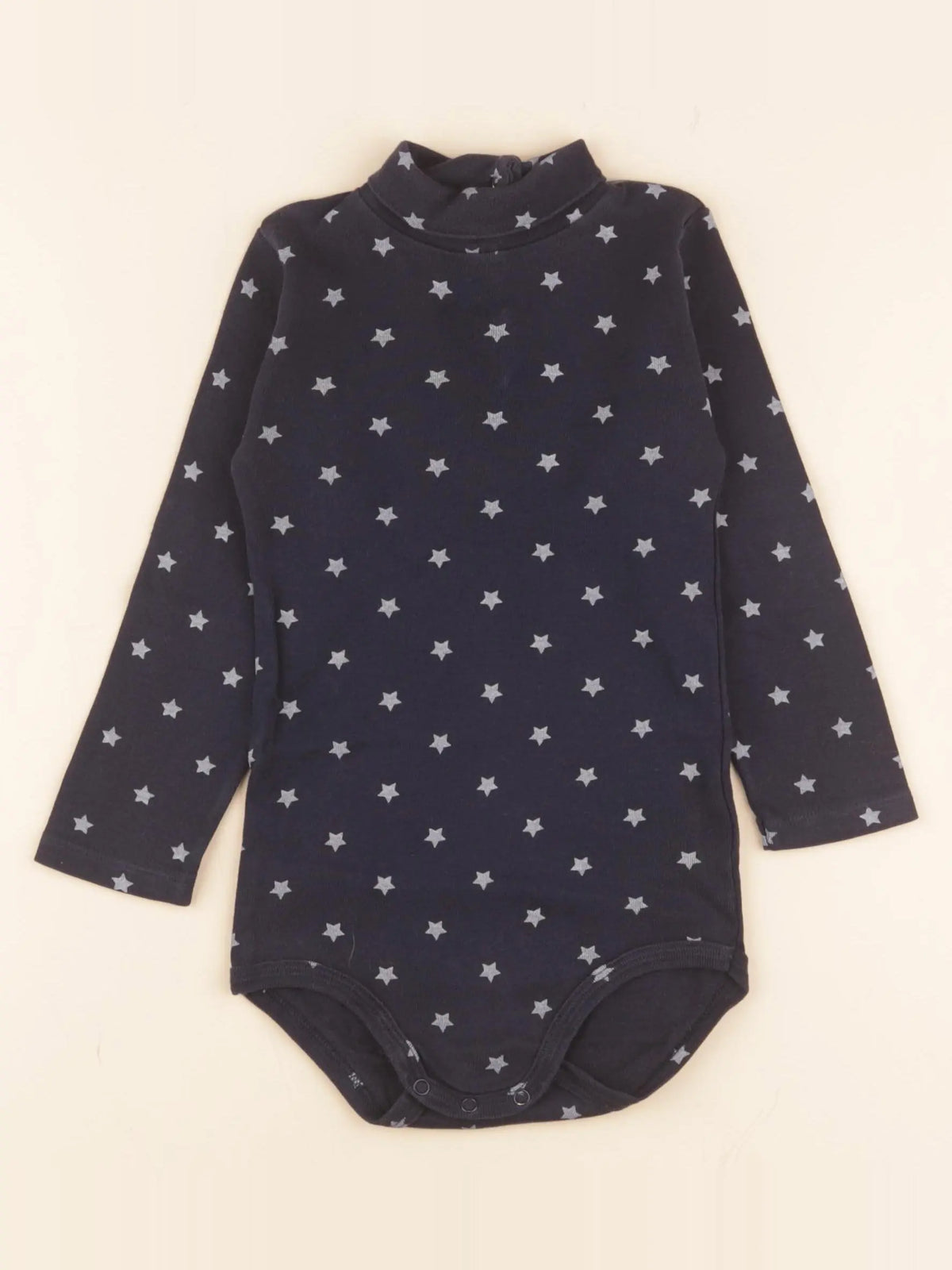 Petit Bateau - body à col bleu - 24 mois