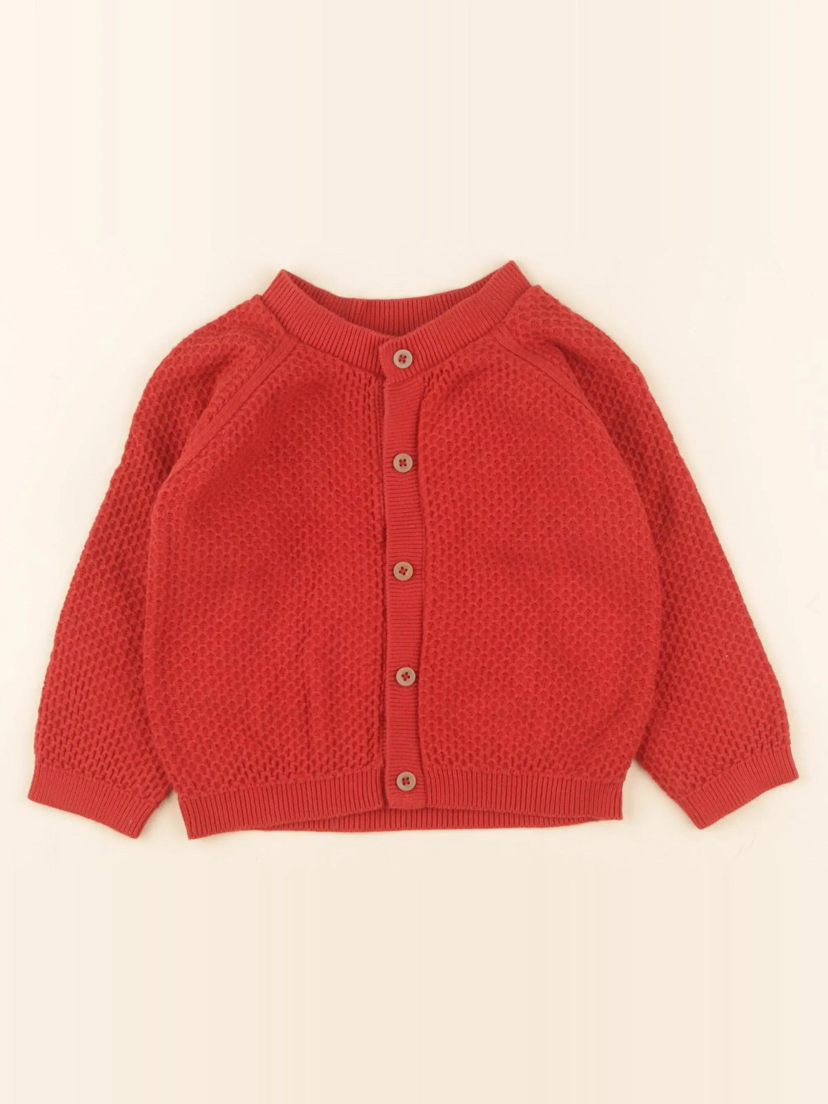 Petit Bateau - gilet rouge - 24 mois