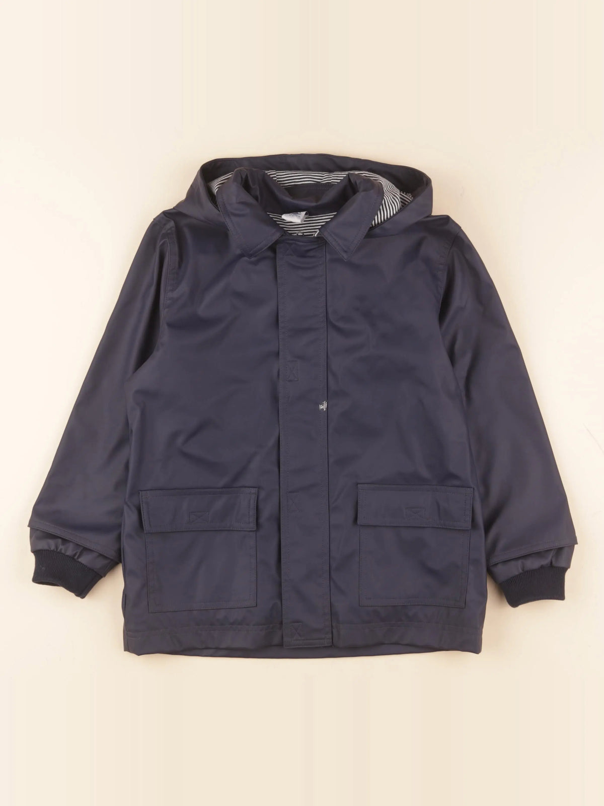 Petit Bateau - imperméable bleu - 6 ans