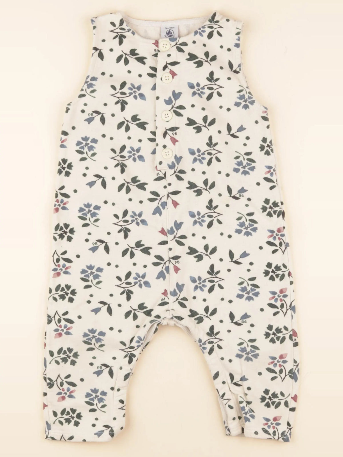 Petit Bateau - combinaison multicolore - 24 mois