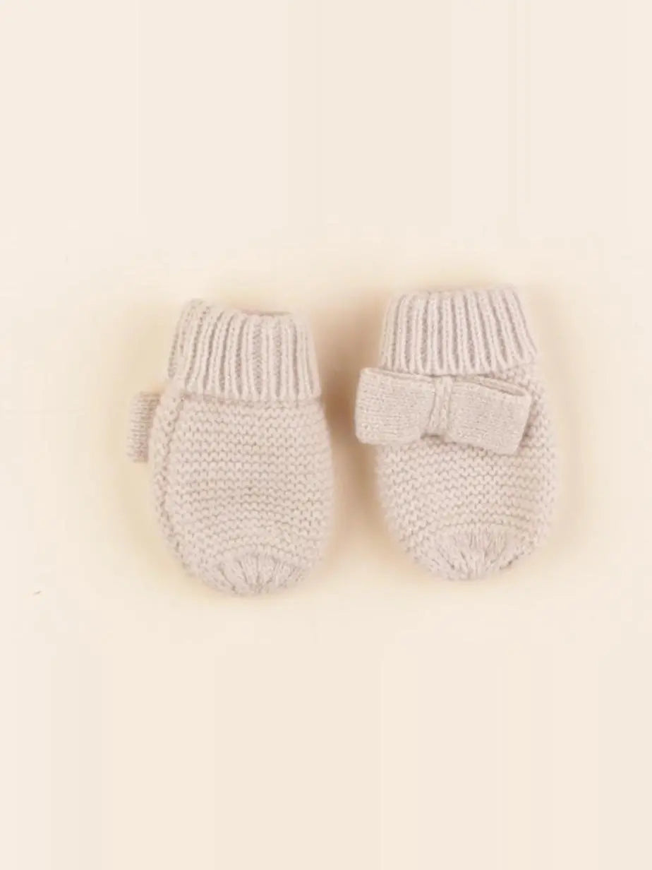 Vertbaudet - moufles beige - 3/6 mois