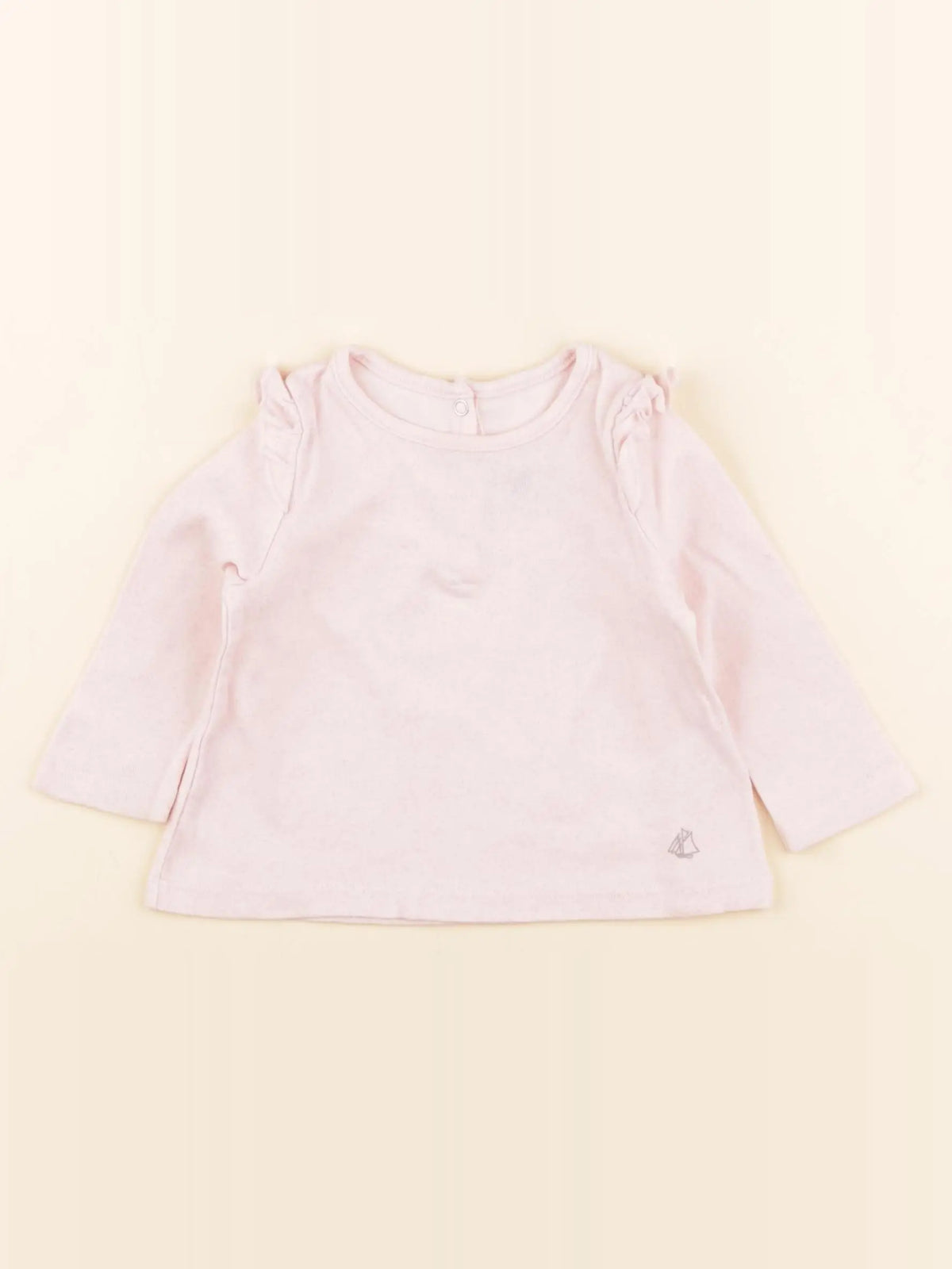 Petit Bateau - tee-shirt rose, or - 6 mois