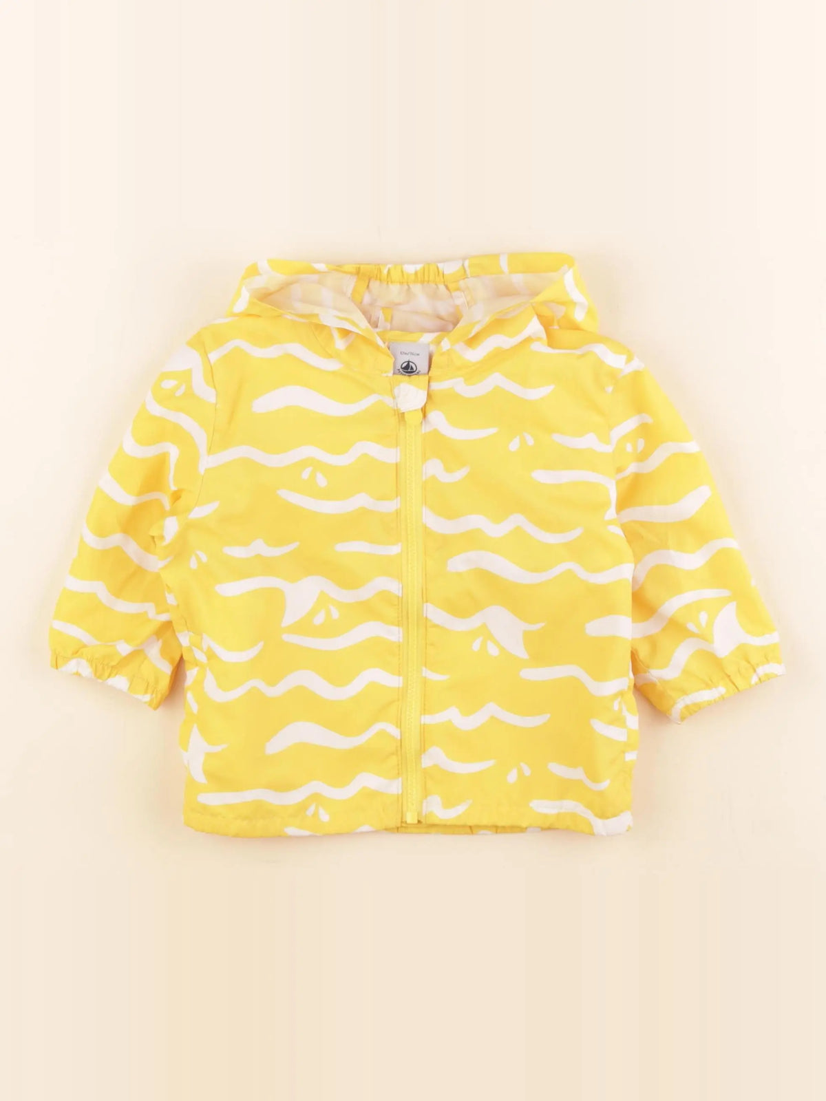 Petit Bateau - coupe-vent jaune - 12 mois