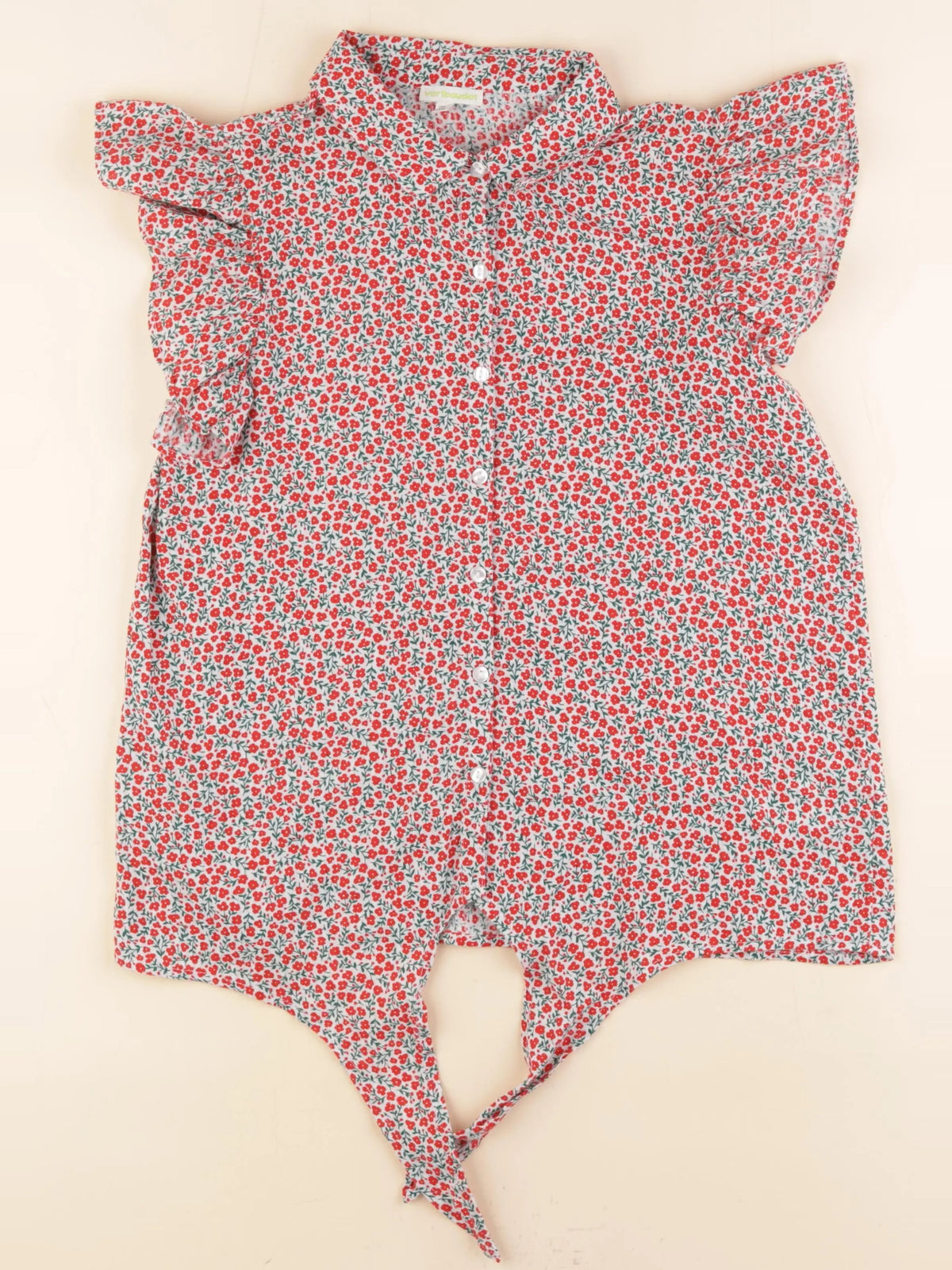 Vertbaudet - blouse blanc, rouge - 14 ans