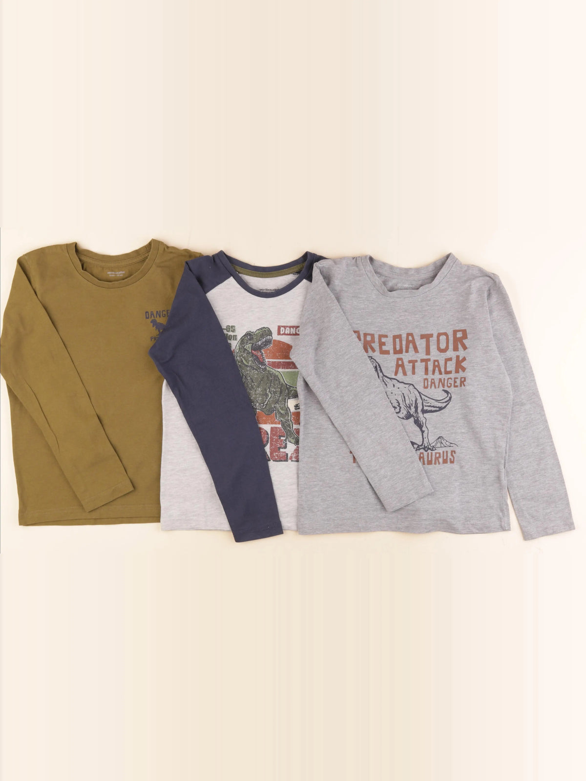 Vertbaudet - lot de 3 tee-shirts multicolore - 8 ans