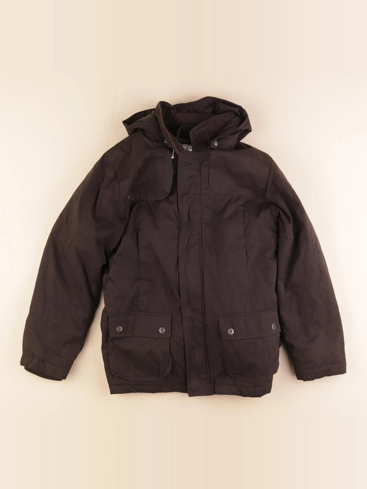 Cyrillus - manteau doublure amovible marron - 12 ans