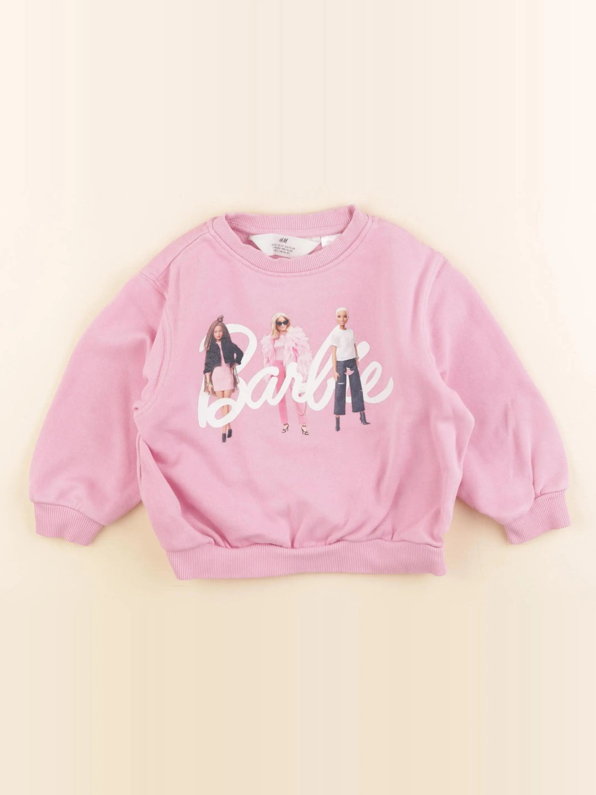 H&M - sweat rose - 18/24 mois