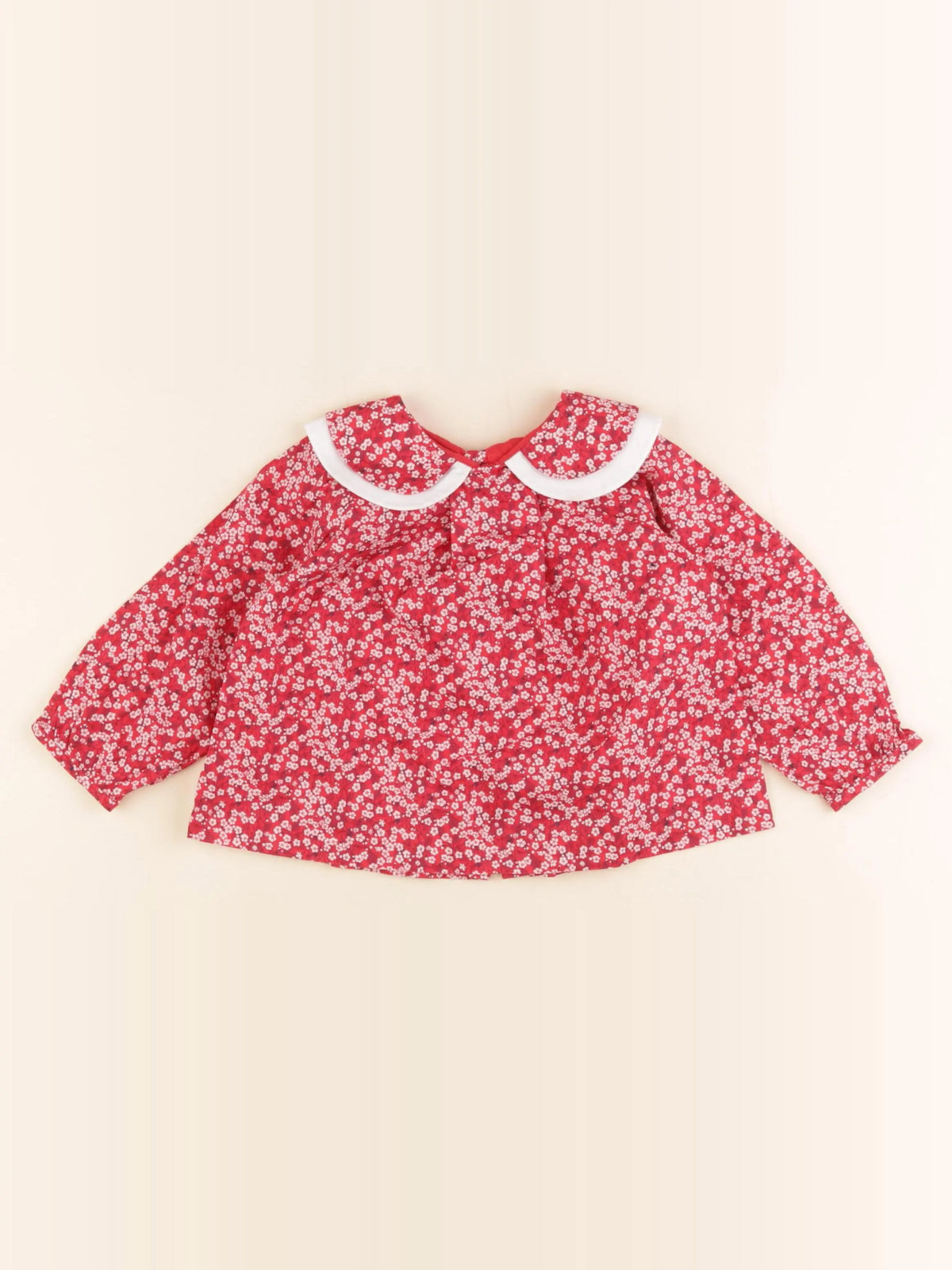 Jacadi - blouse liberty rouge - 18 mois