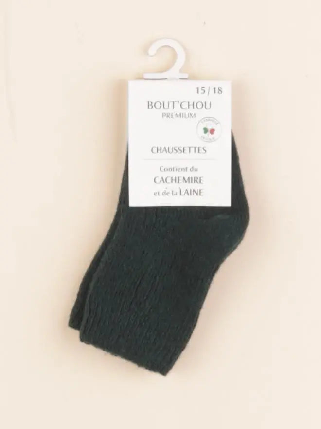Boutchou - chaussettes vert 15/18- 0/9 mois