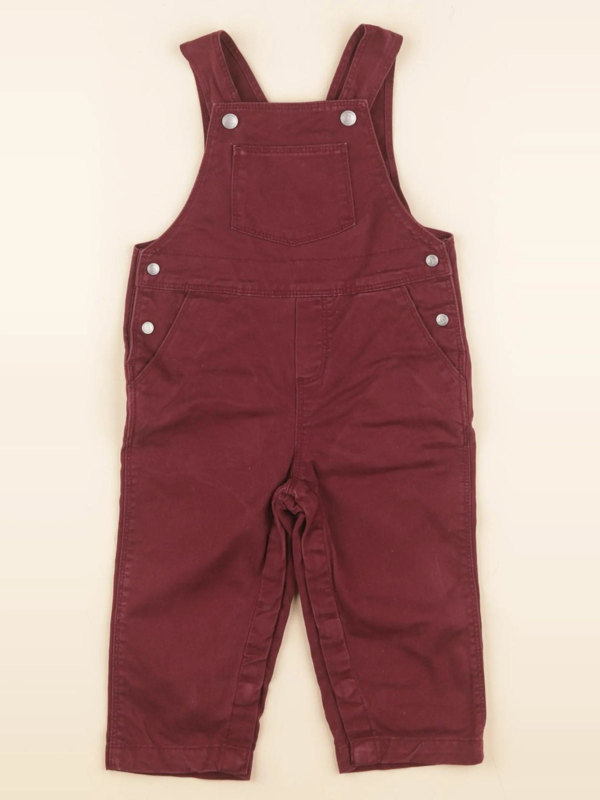Petit Bateau - salopette rouge - 12 mois