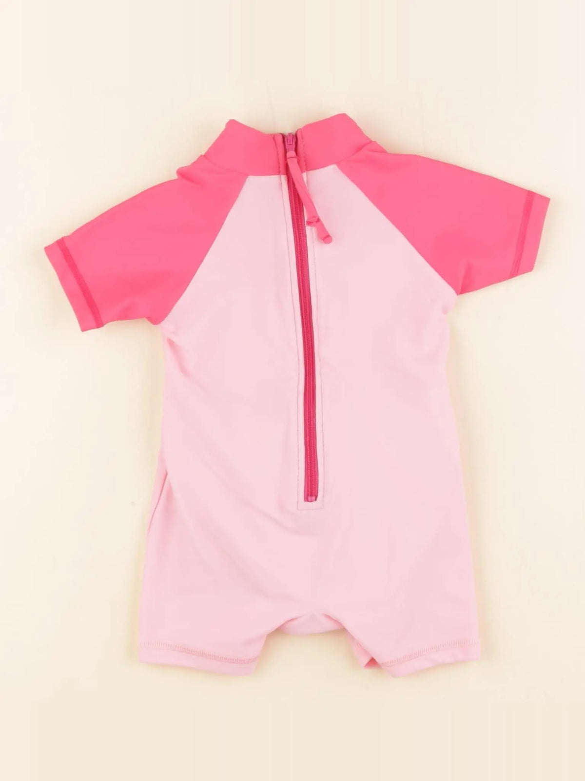 Vertbaudet - combi de bain rose - 6 mois