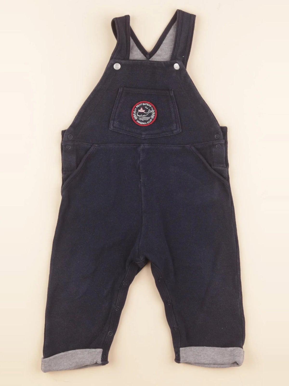 Petit Bateau - salopette bleu - 18 mois