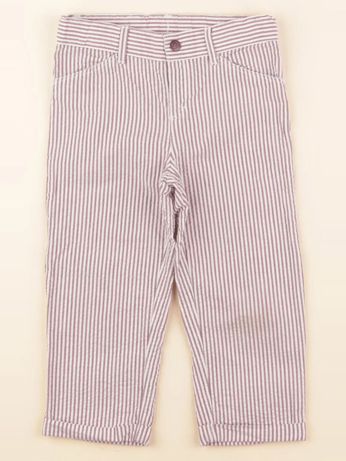 Petit Bateau - pantalon marron - 24 mois