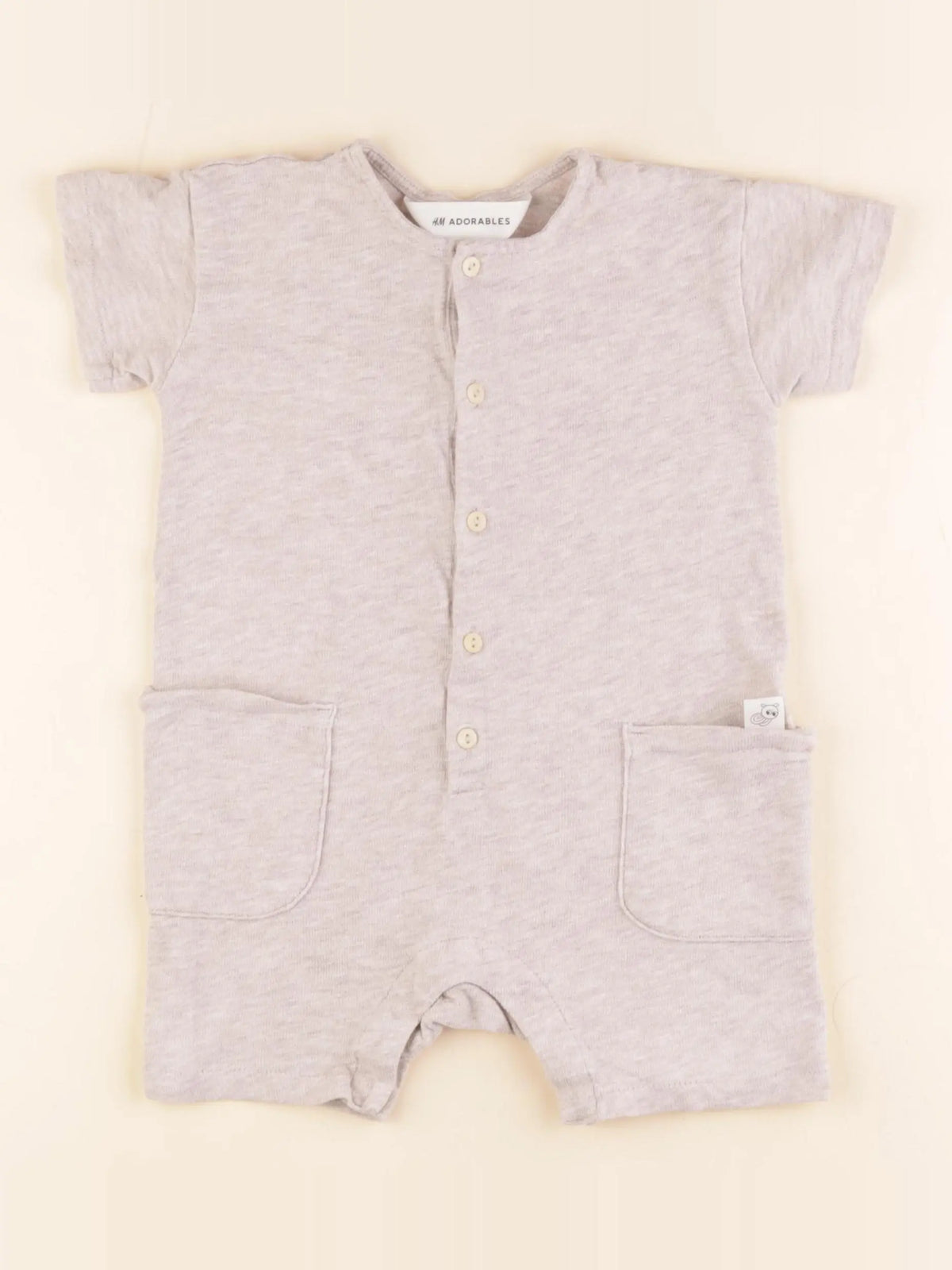 H&M - combinaison beige - 12/18 mois