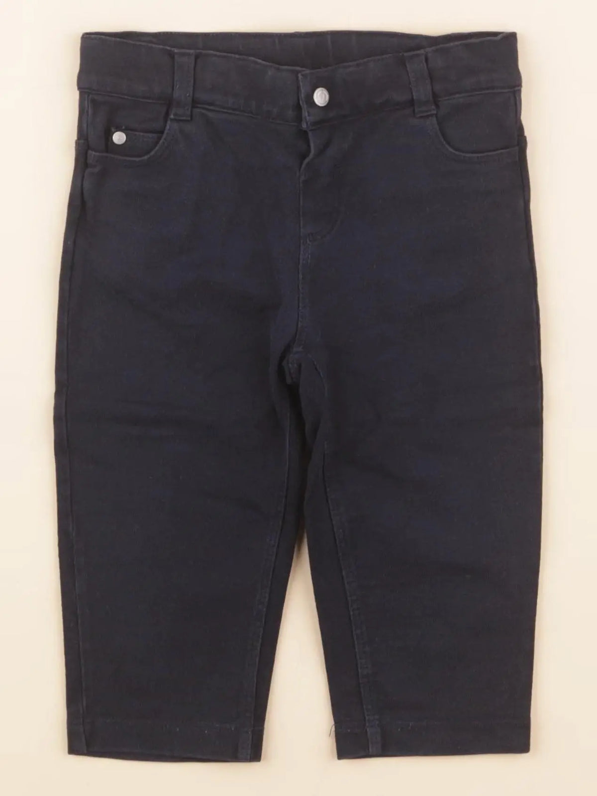 Petit Bateau - pantalon bleu - 12 mois
