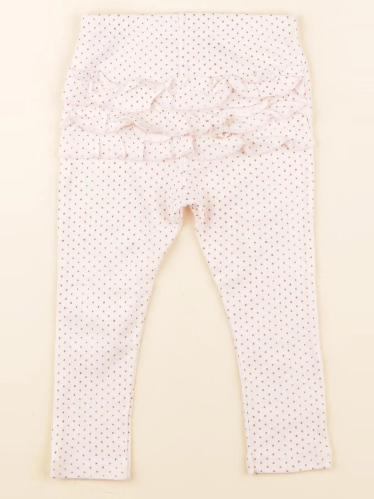 Petit Bateau - legging volants au dos rose - 18 mois
