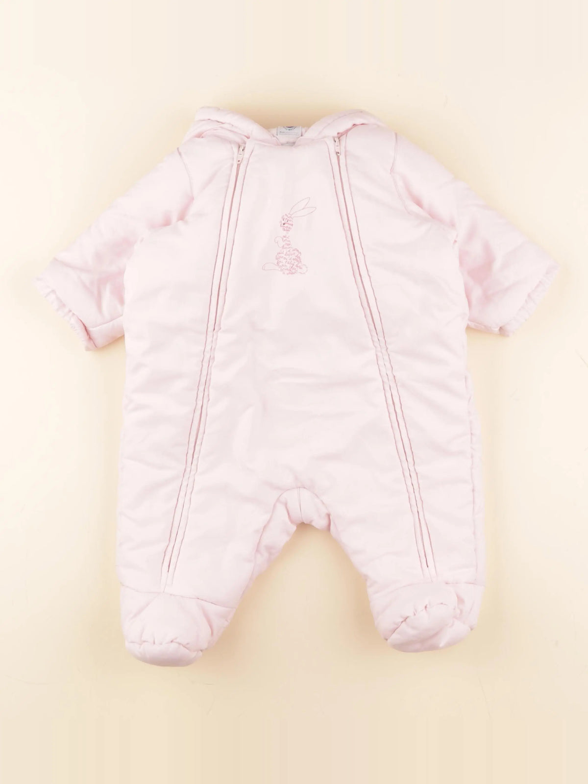 Petit Bateau - combi-pilote rose - 6 mois