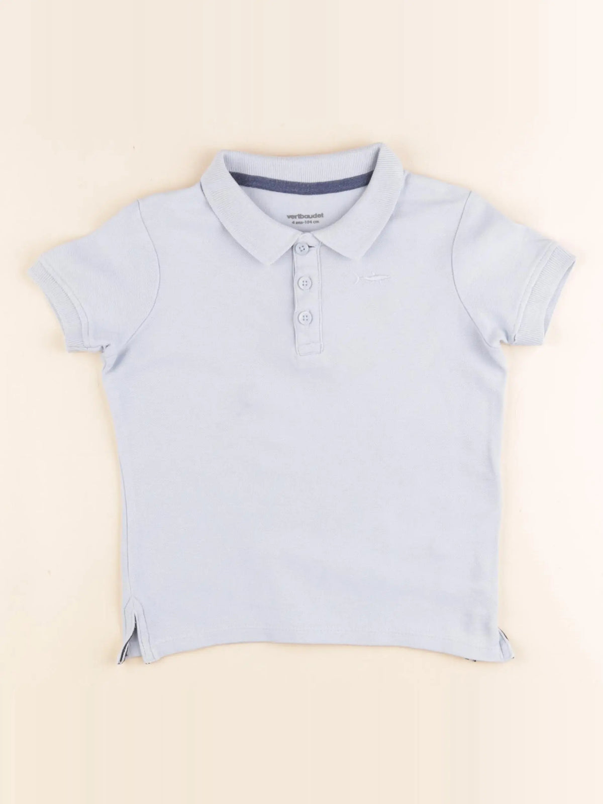 Vertbaudet - polo bleu - 4 ans