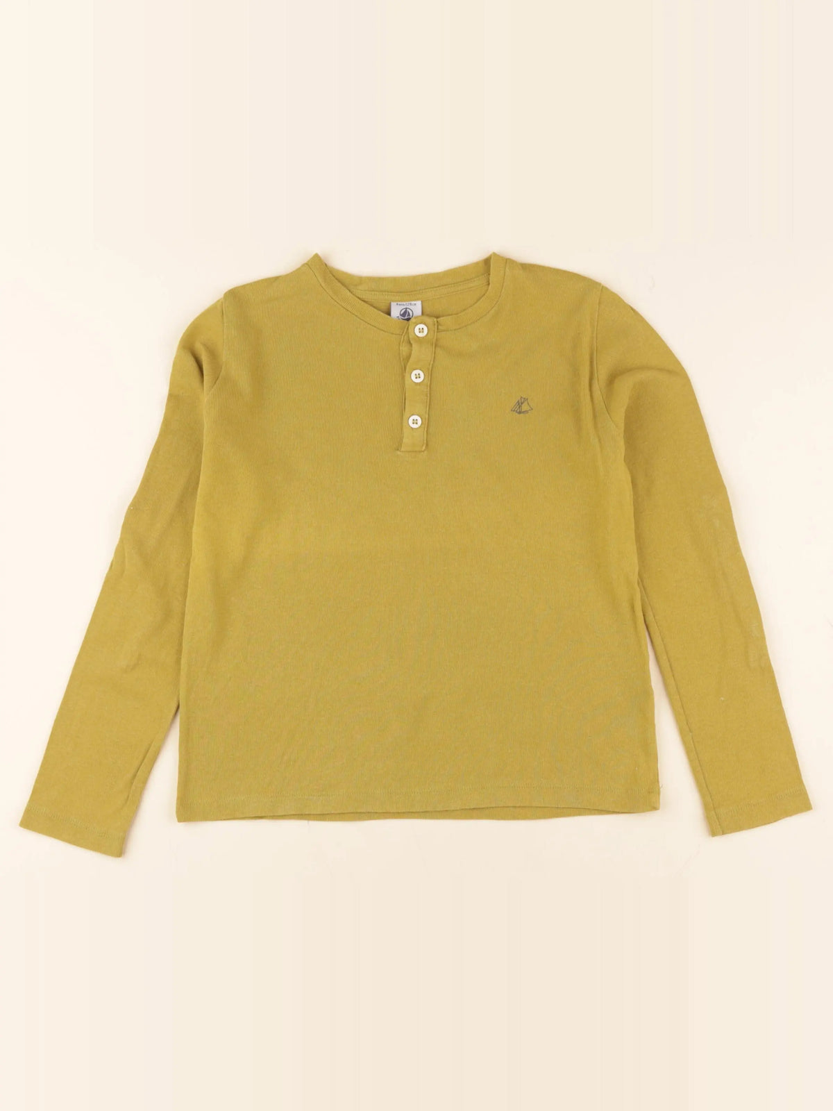 Petit Bateau - tee-shirt jaune, vert - 8 ans