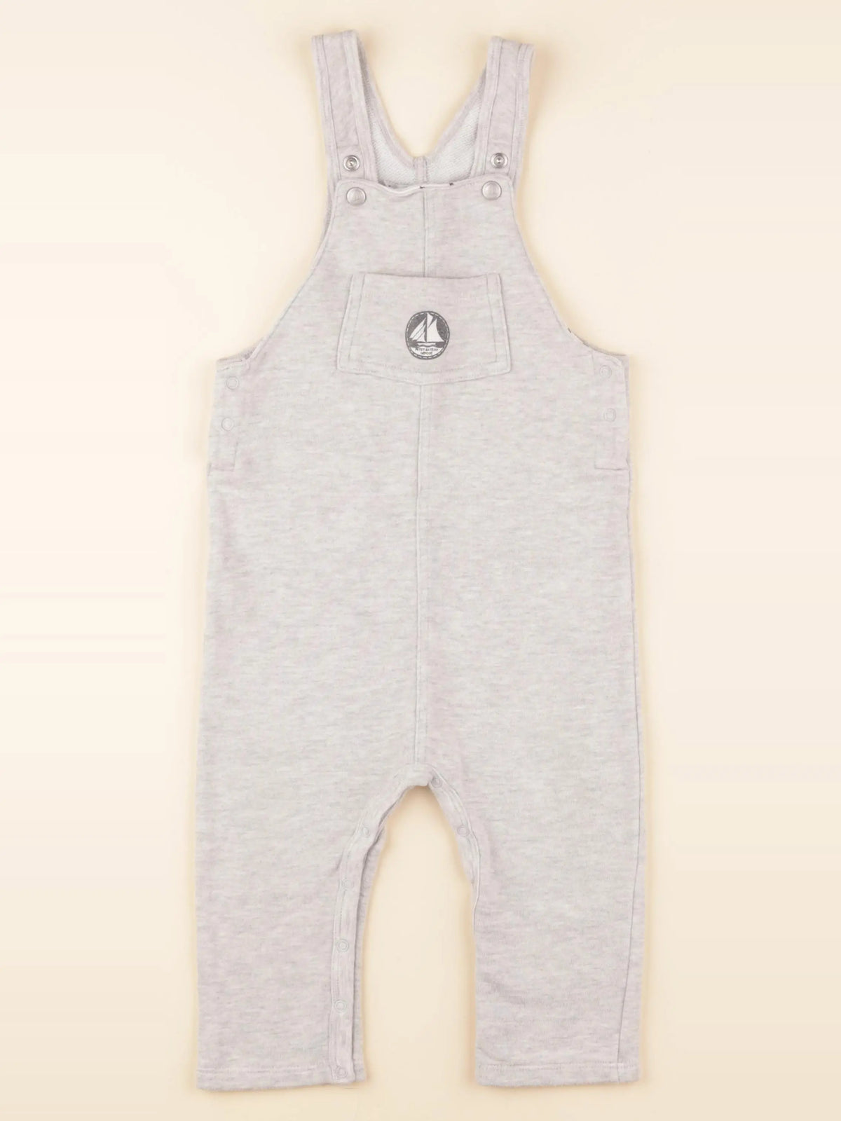 Petit Bateau - salopette gris - 24 mois
