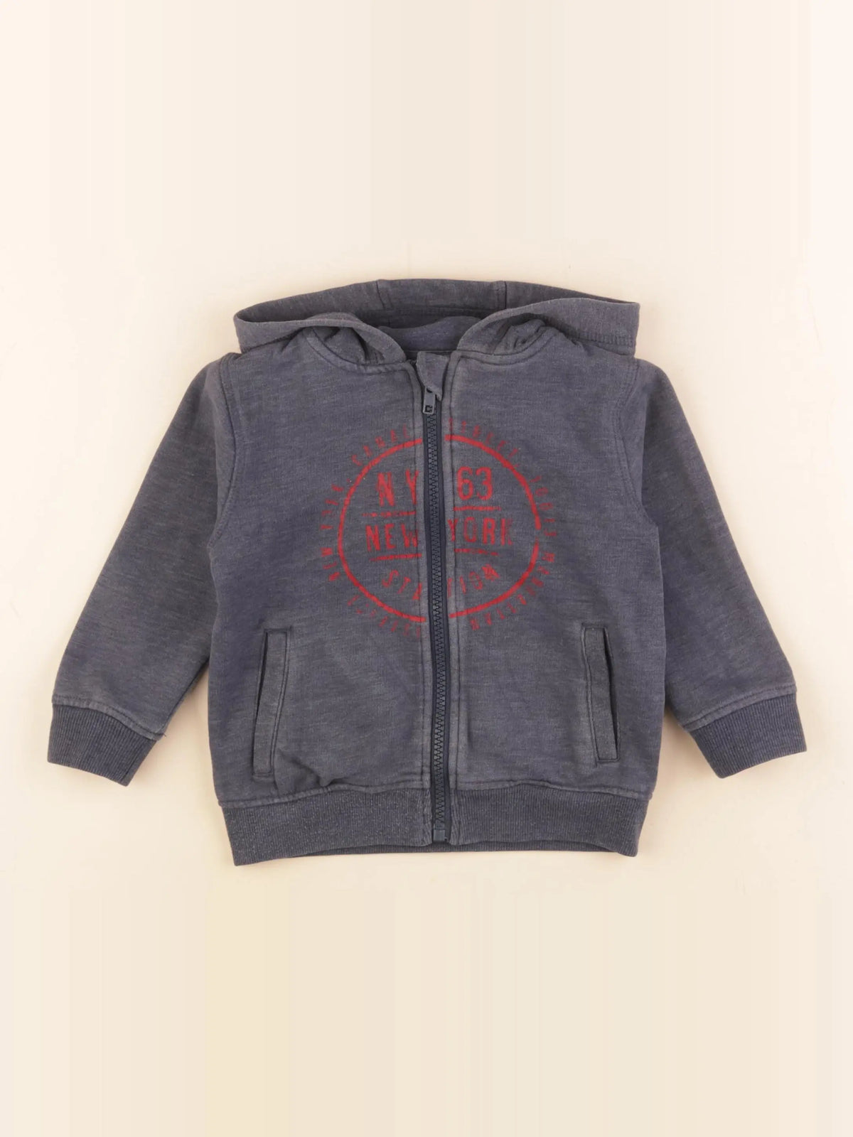 Vertbaudet - sweat bleu - 3 ans