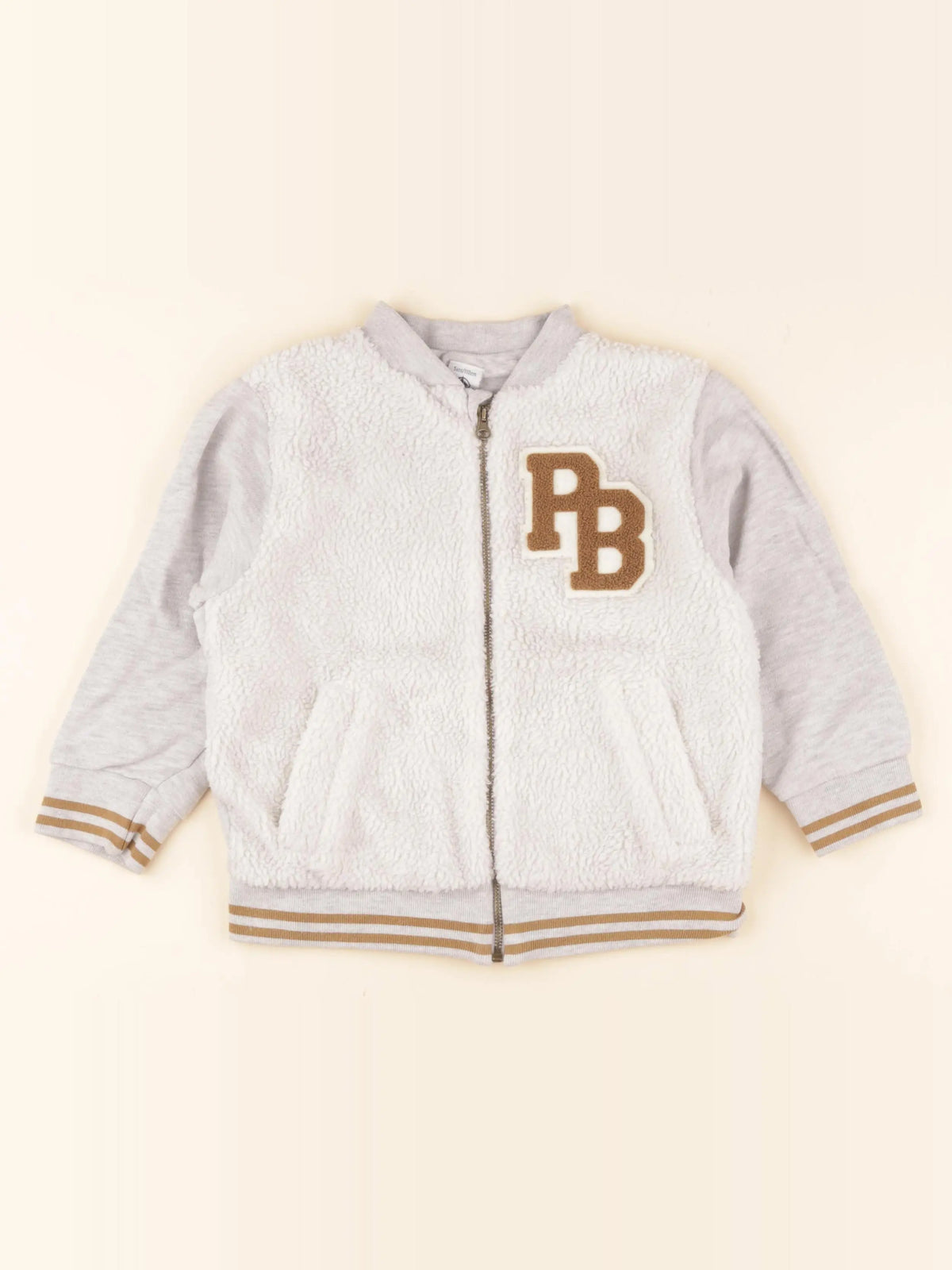 Petit Bateau - gilet gris - 5 ans
