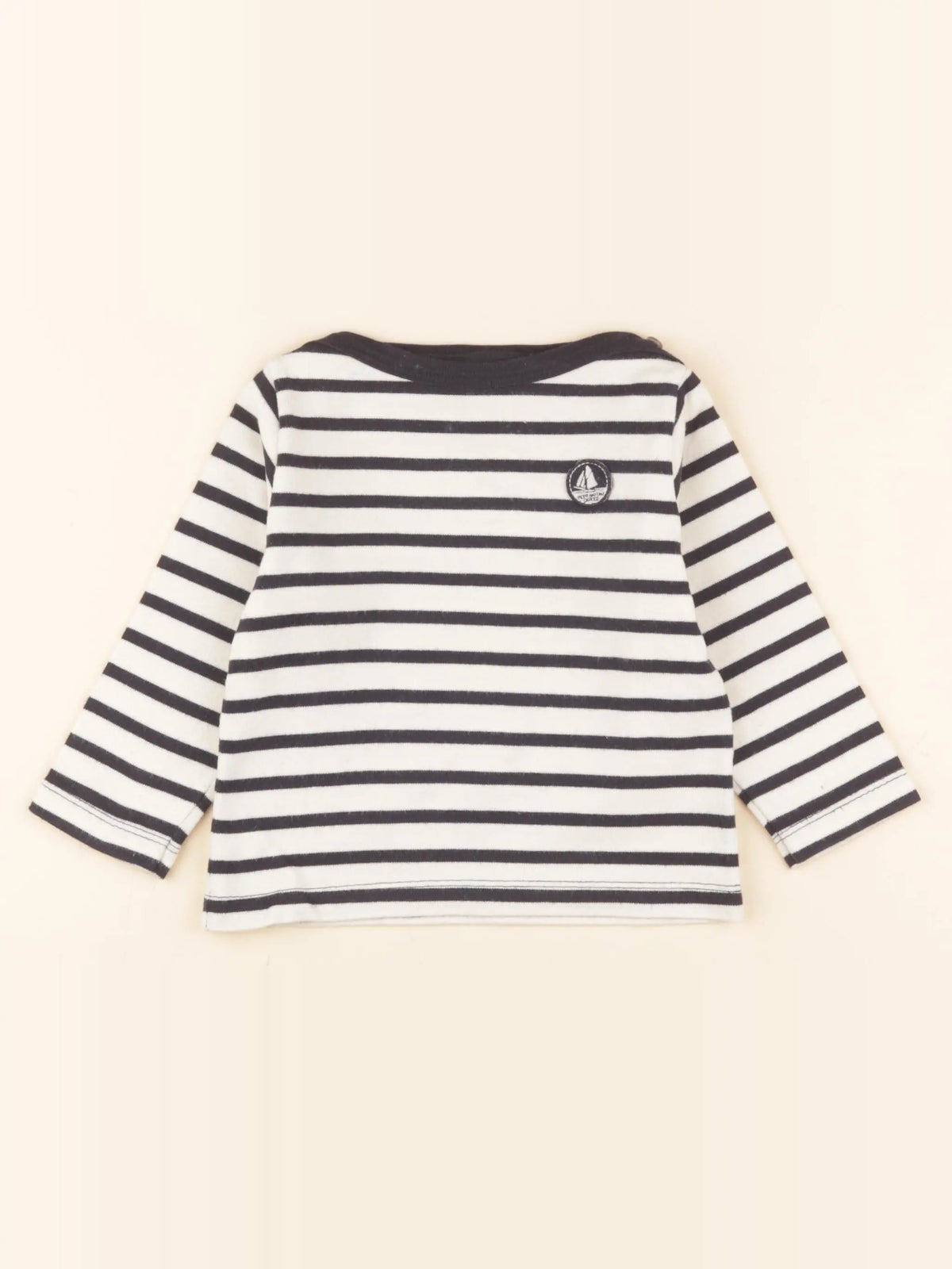 Petit Bateau - sweat beige - 18 mois