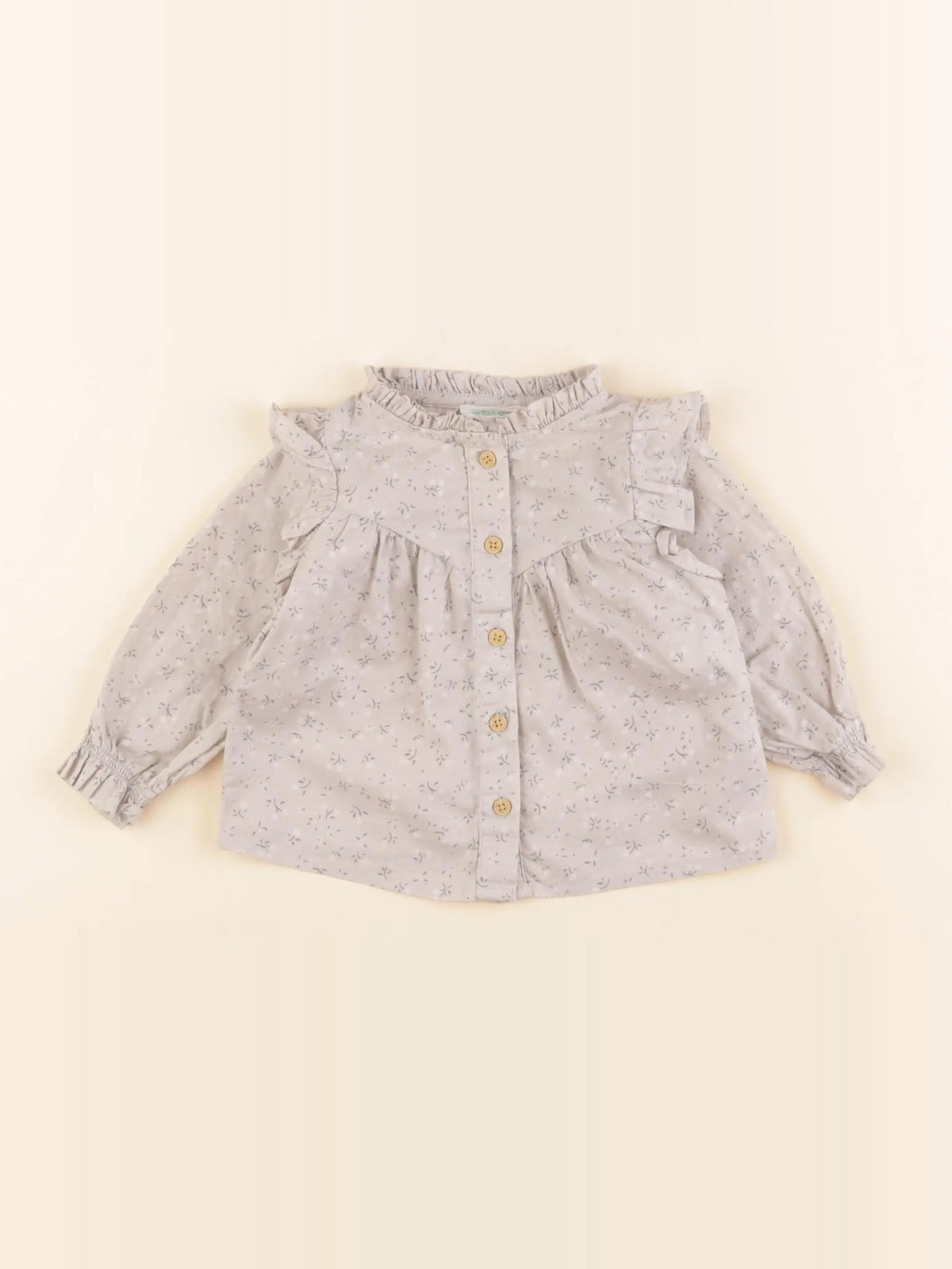 Vertbaudet - blouse vert - 3 mois