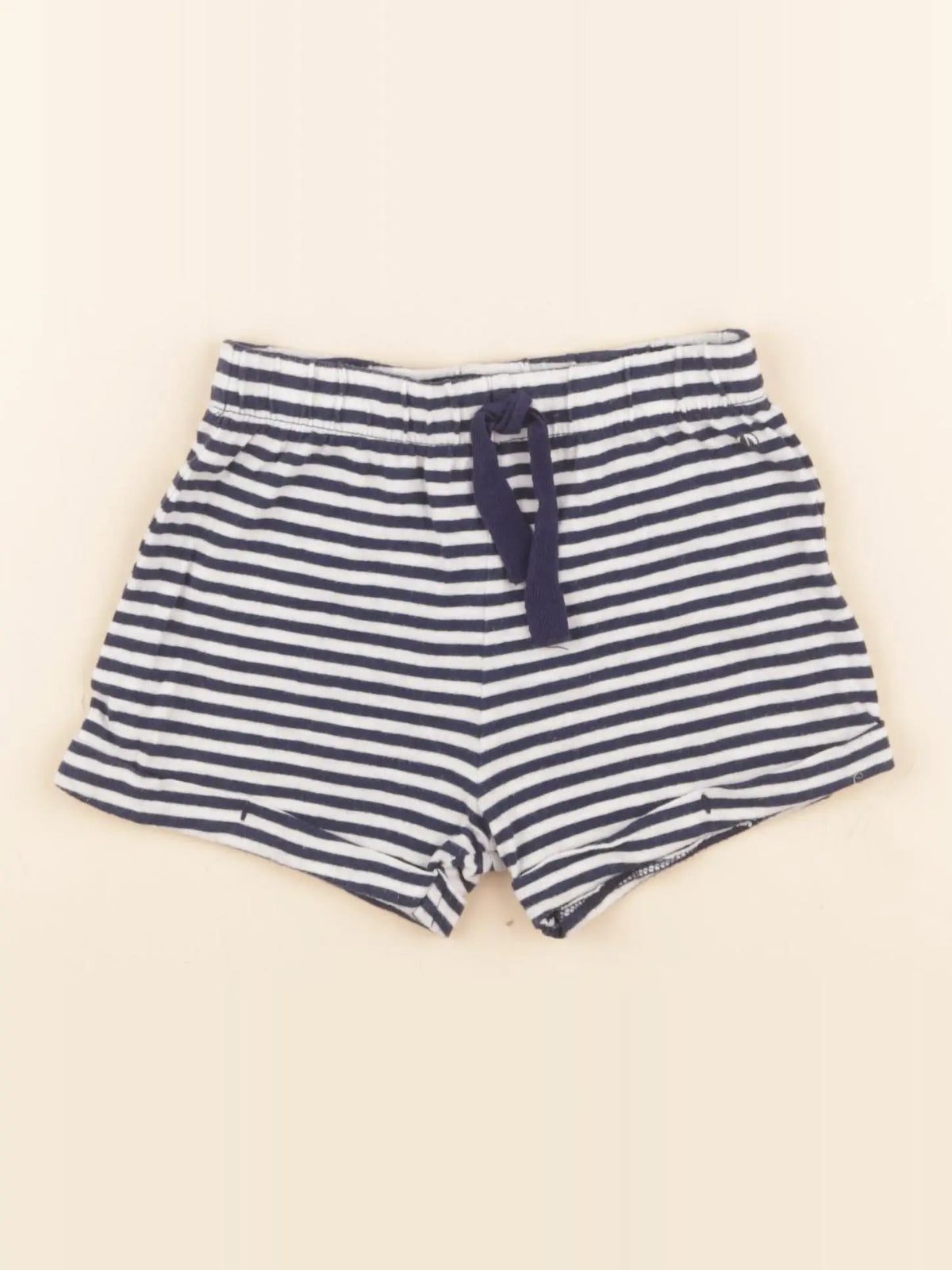 Petit Bateau - short blanc, bleu - 24 mois