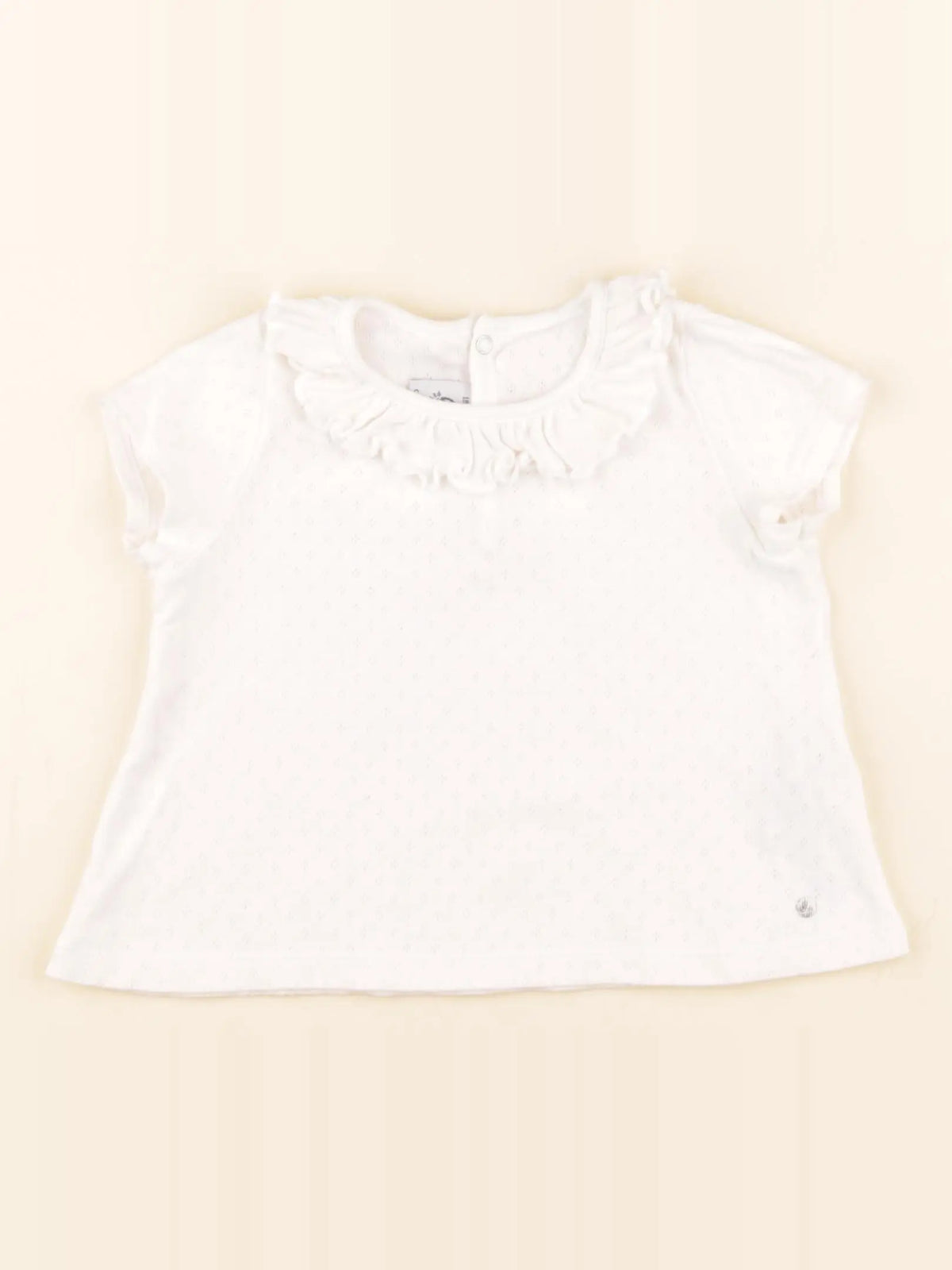 Petit Bateau - tee-shirt blanc - 18 mois