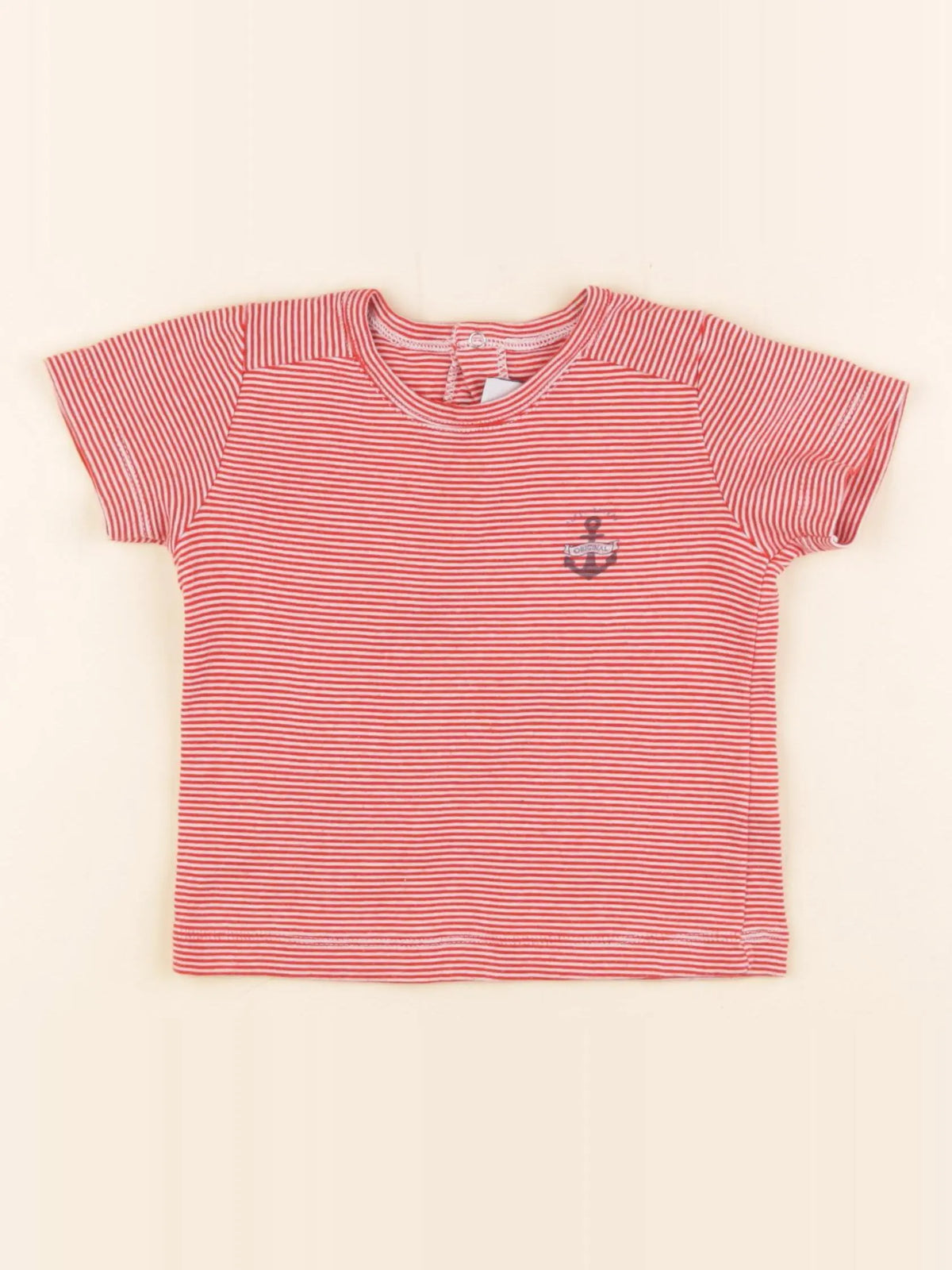 Petit Bateau - tee-shirt rouge - 18 mois