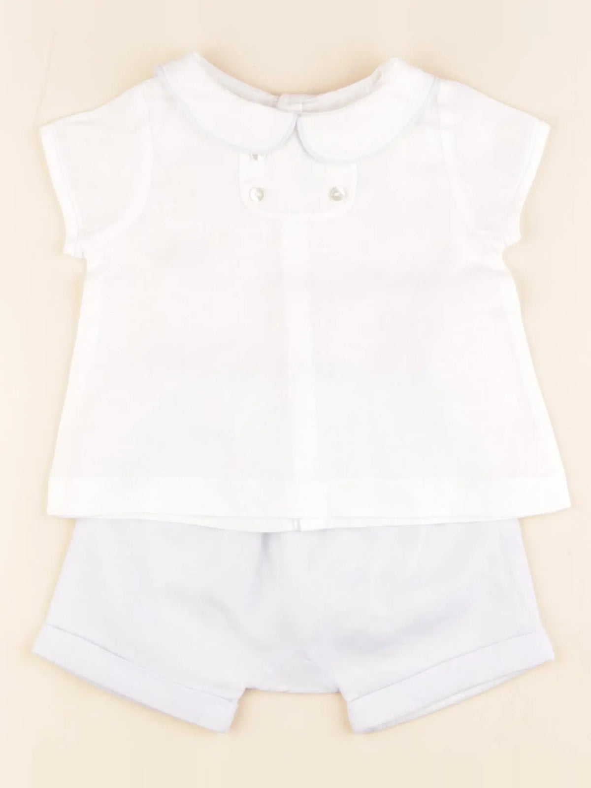 Jacadi - ensemble bleu, blanc - 12 mois