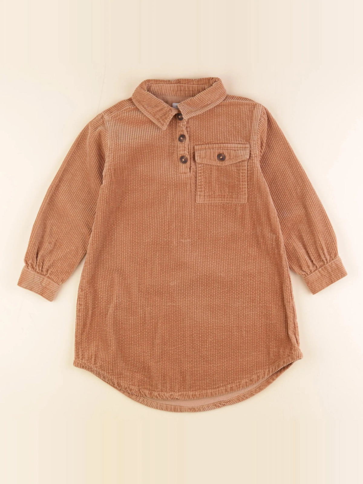 Vertbaudet - robe marron - 6 ans