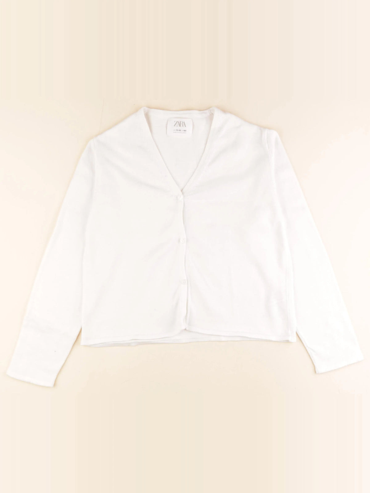 Zara - gilet blanc - 11/12 ans