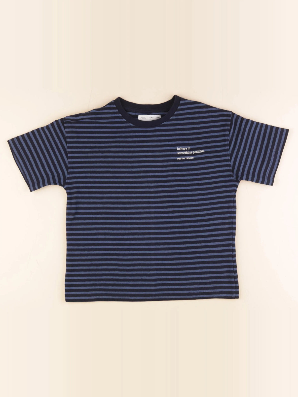 Zara - tee-shirt bleu - 8/9 ans