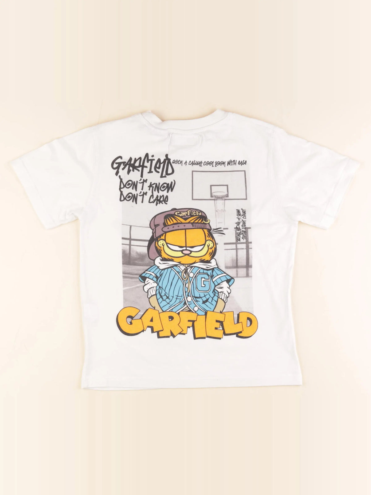 Zara - tee-shirt imprimé au dos blanc - 8/9 ans