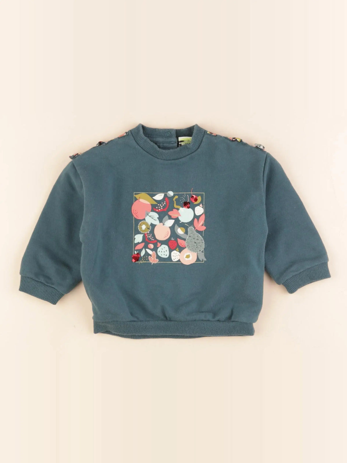 Tape à l'oeil - sweat vert - 9 mois