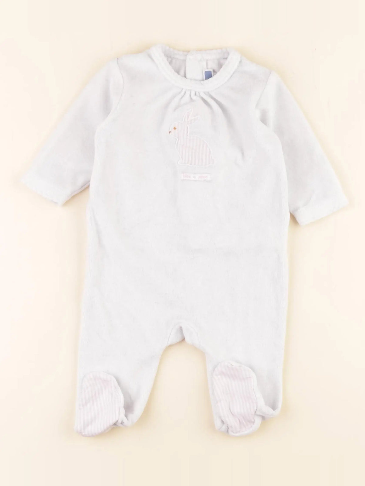 Jacadi - pyjama velours rose - 3 mois