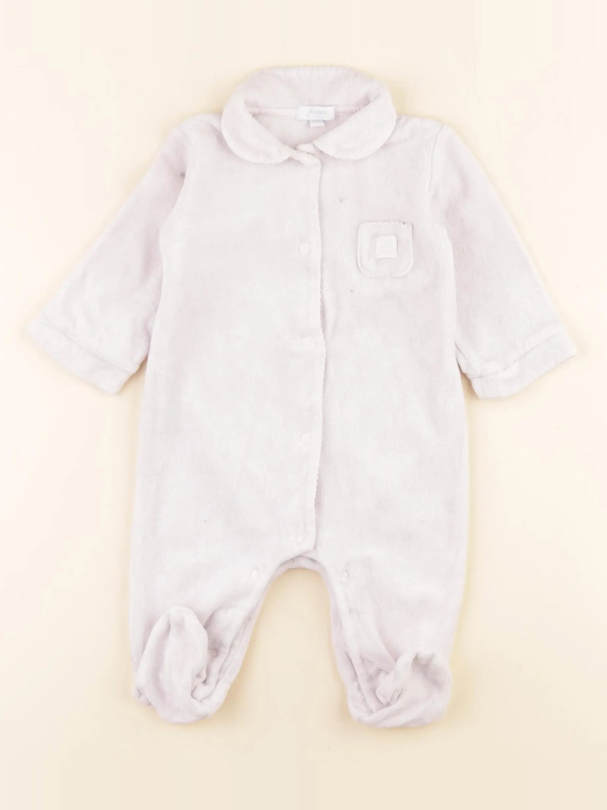 Jacadi - pyjama velours rose - 3 mois