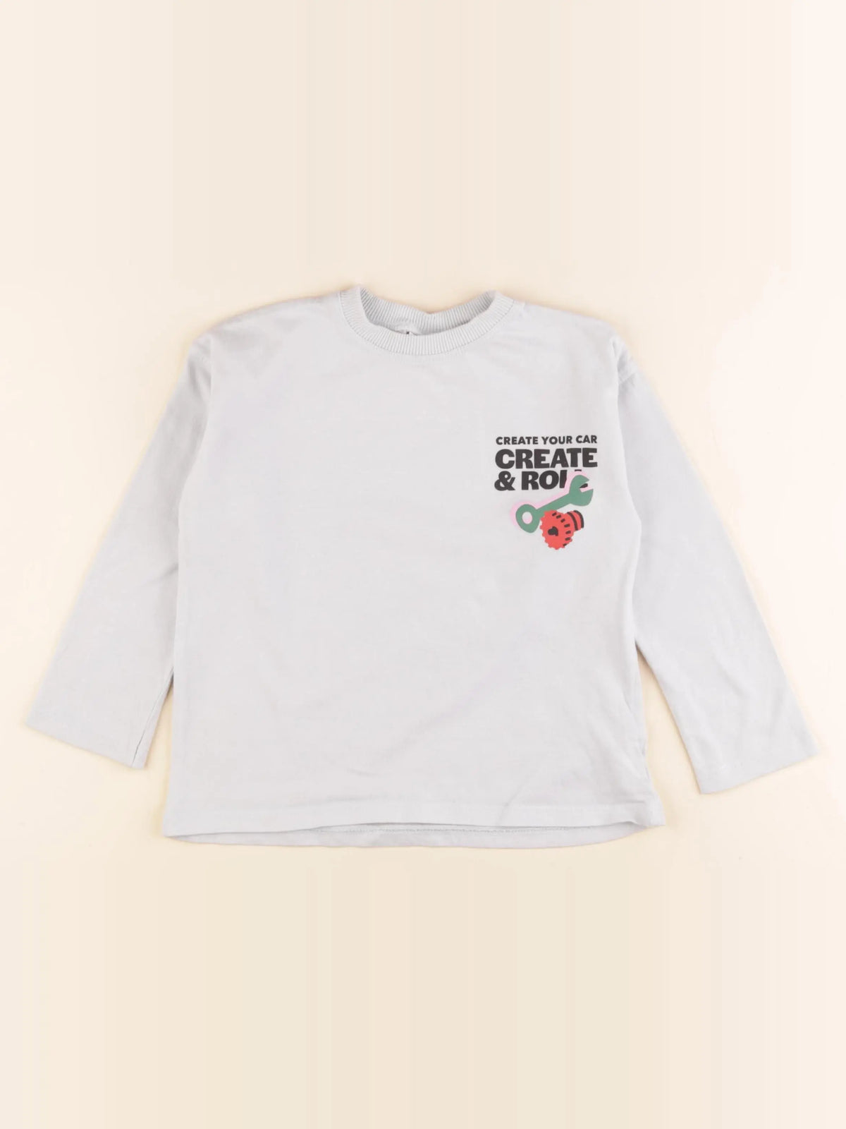 Zara - tee-shirt imprimé au dos bleu - 4 ans