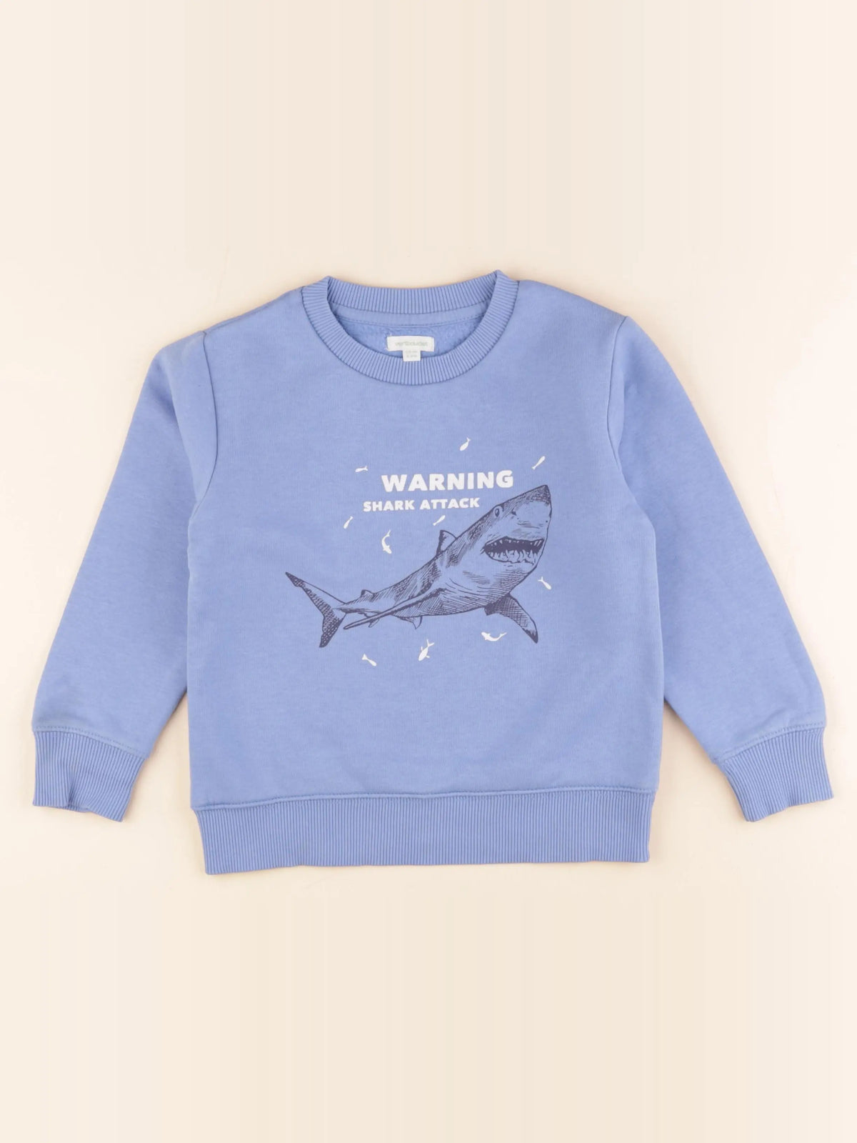 Vertbaudet - sweat bleu - 6 ans