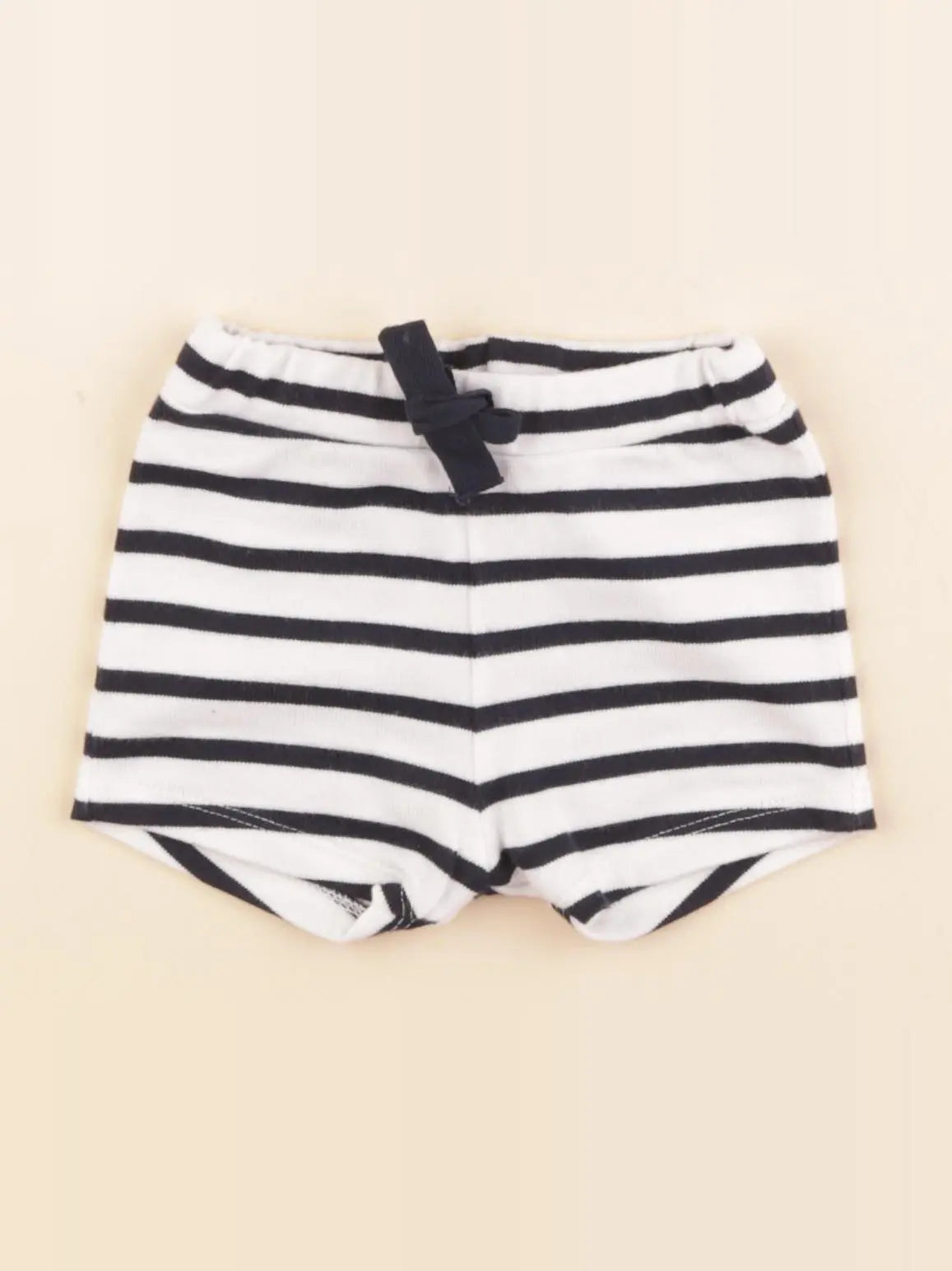Petit Bateau - short blanc, bleu - 3 mois
