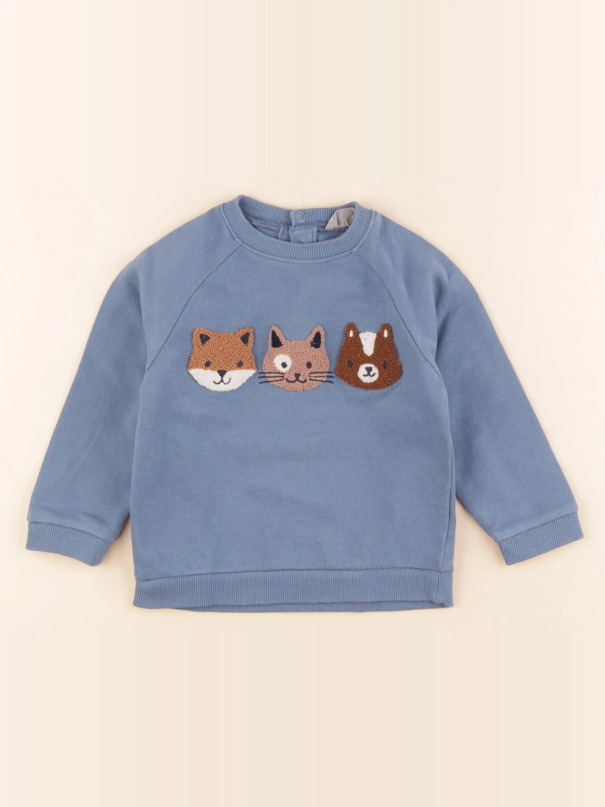 Boutchou - sweat bleu - 36 mois