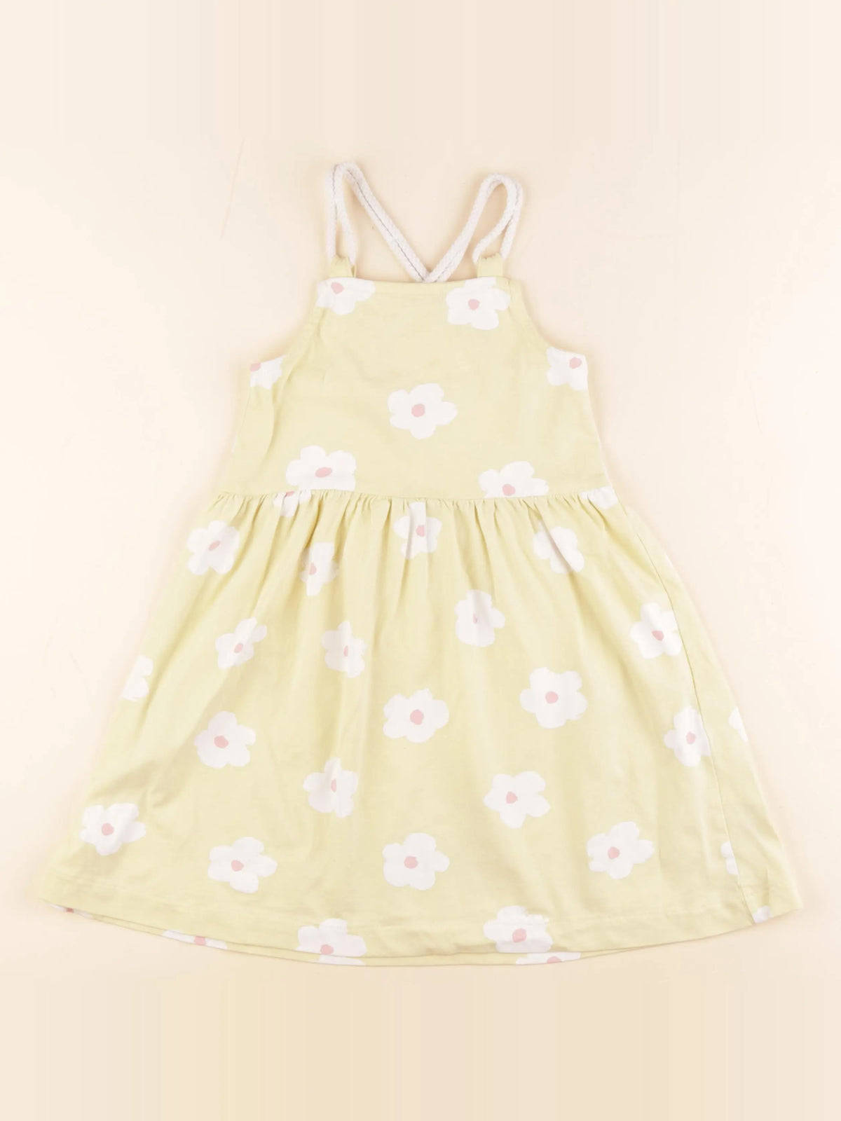 Vertbaudet - robe jaune - 6 ans