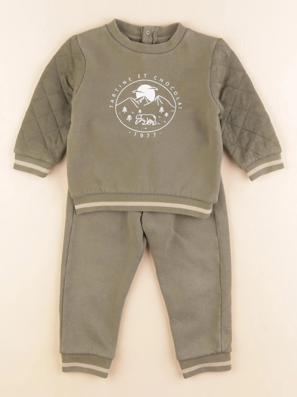 Tartine & Chocolat - ensemble vert - 2 ans