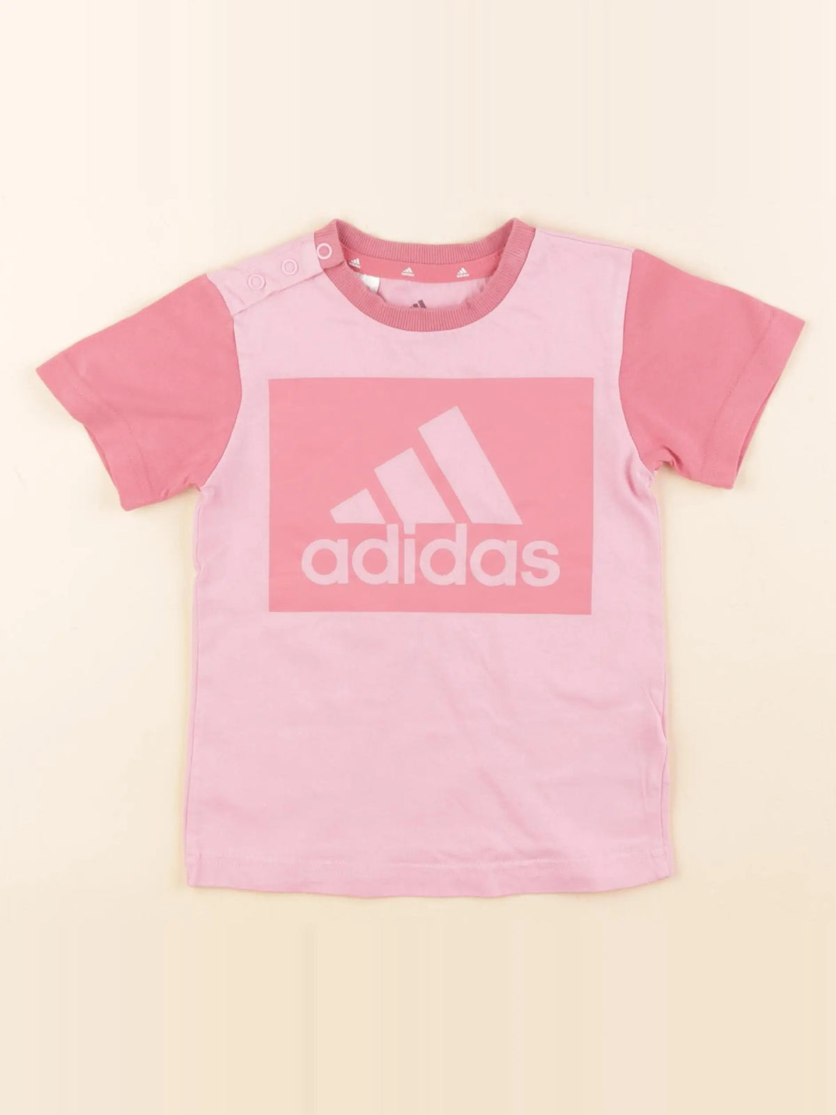 Adidas - tee-shirt rose - 12/18 mois